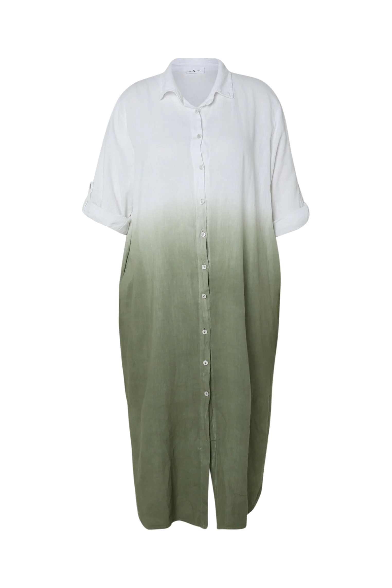 Linnen en viscose chemisjurk tie&dye - Image 10