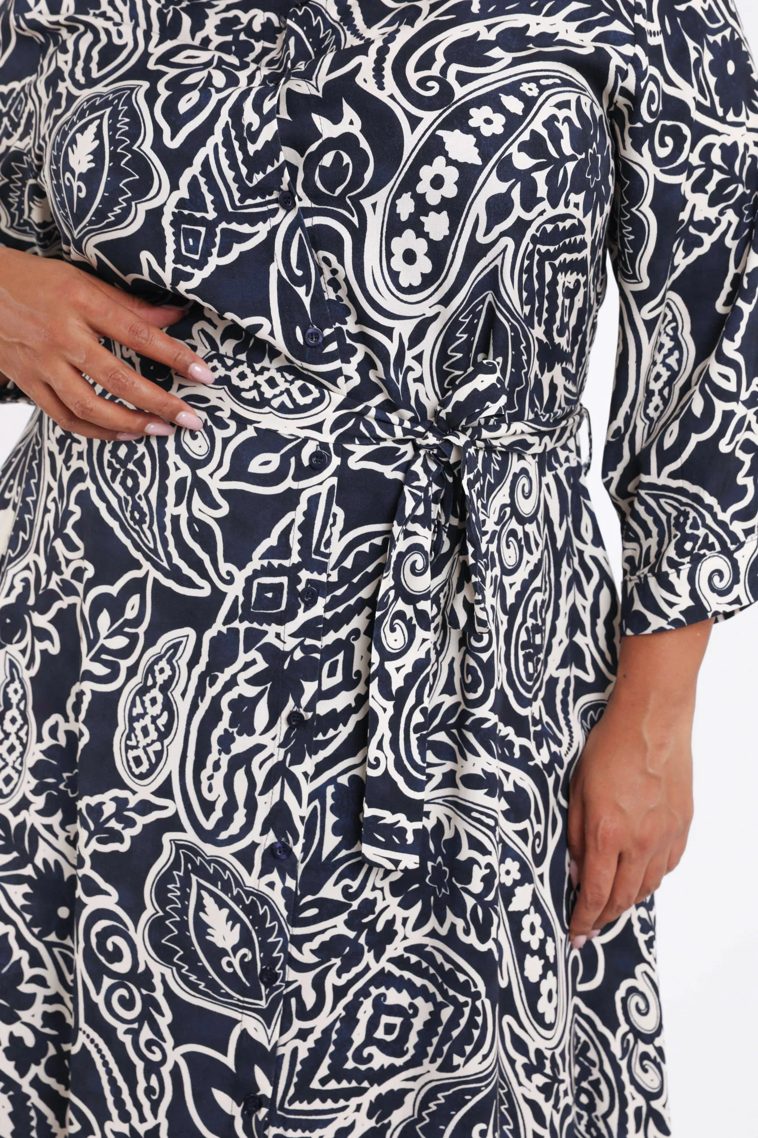Blousejurk van viscose met paisleyprint - Image 4