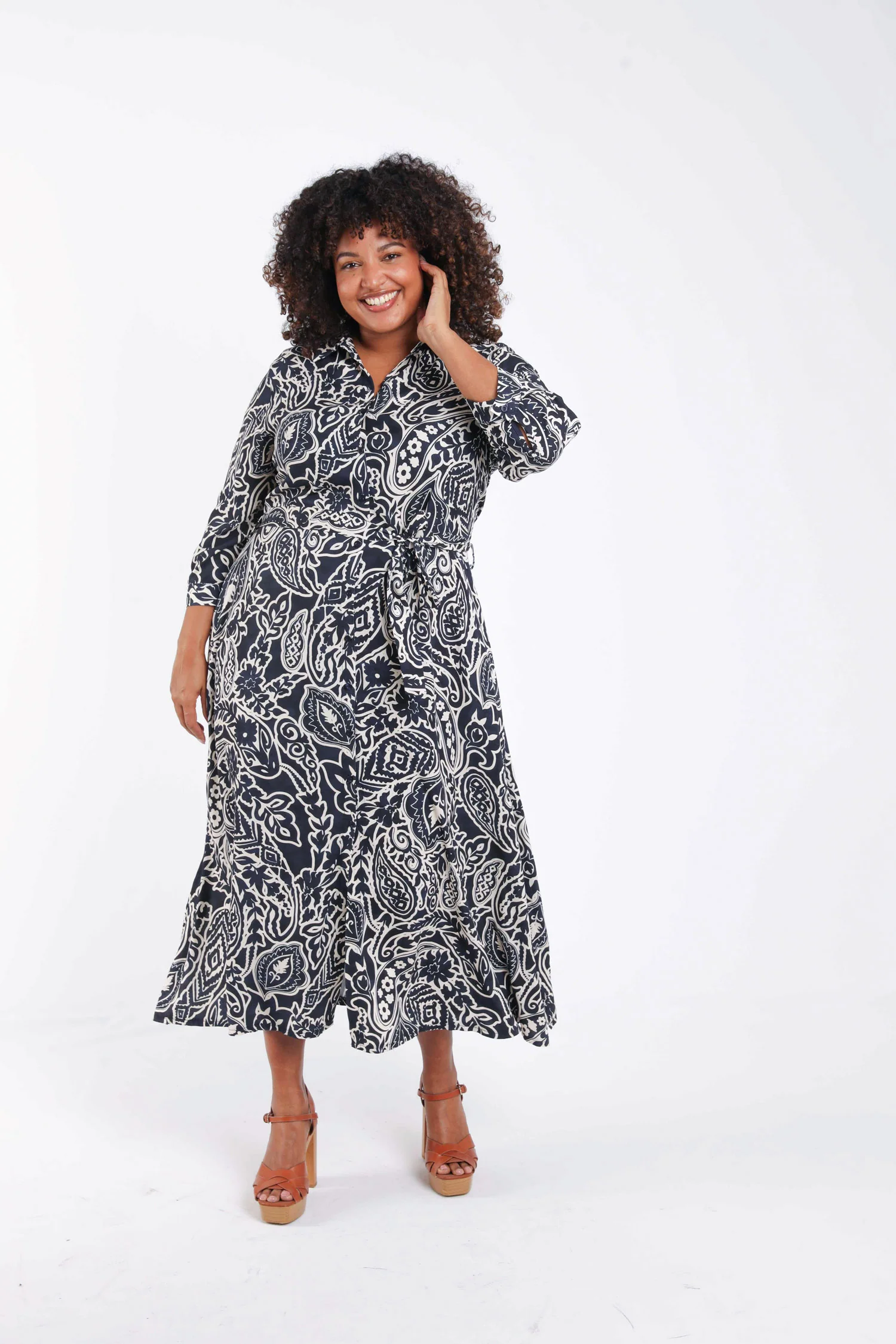 Blousejurk van viscose met paisleyprint - Image 9