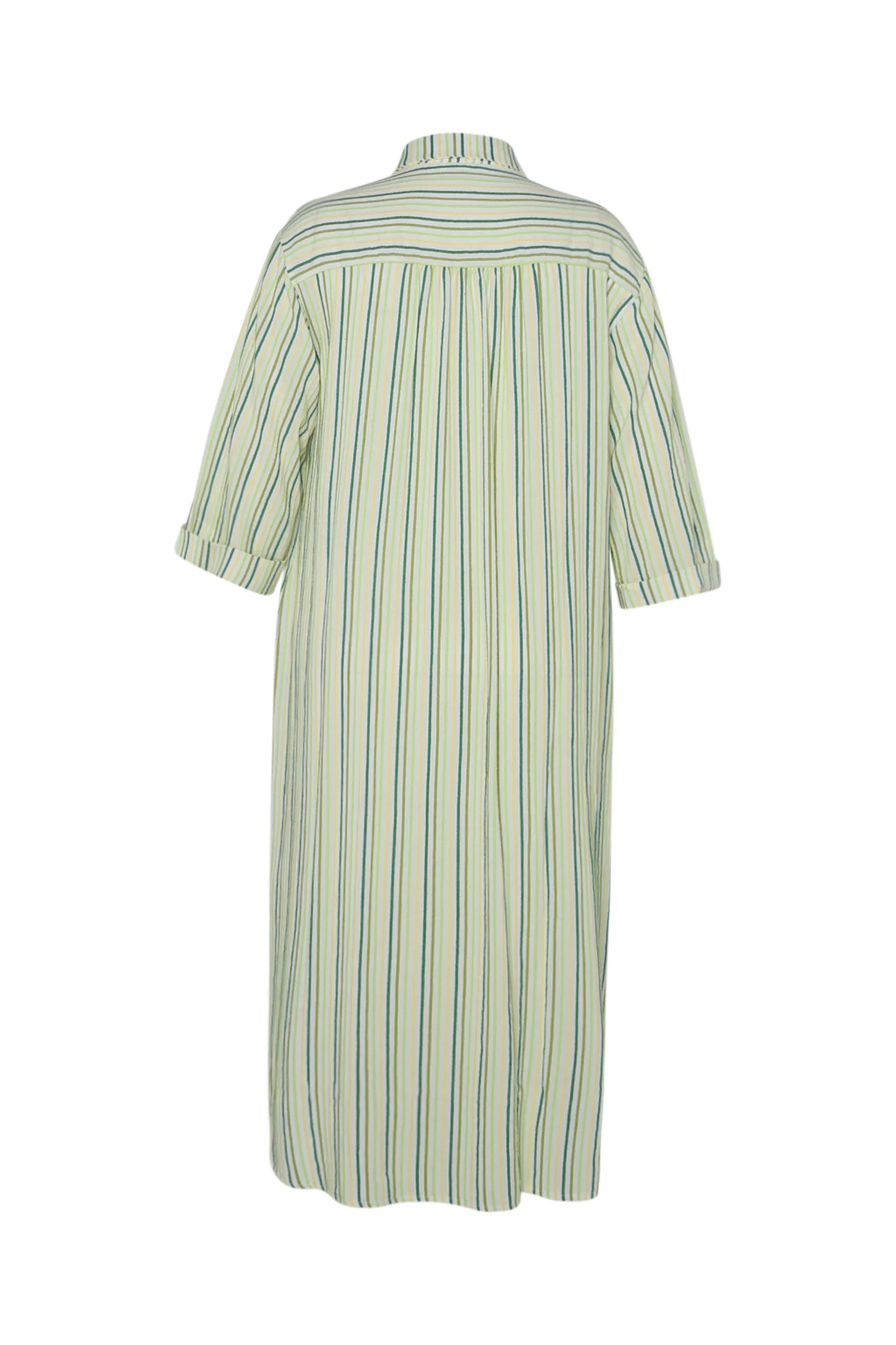 Gestreepte viscose jurk - Image 11