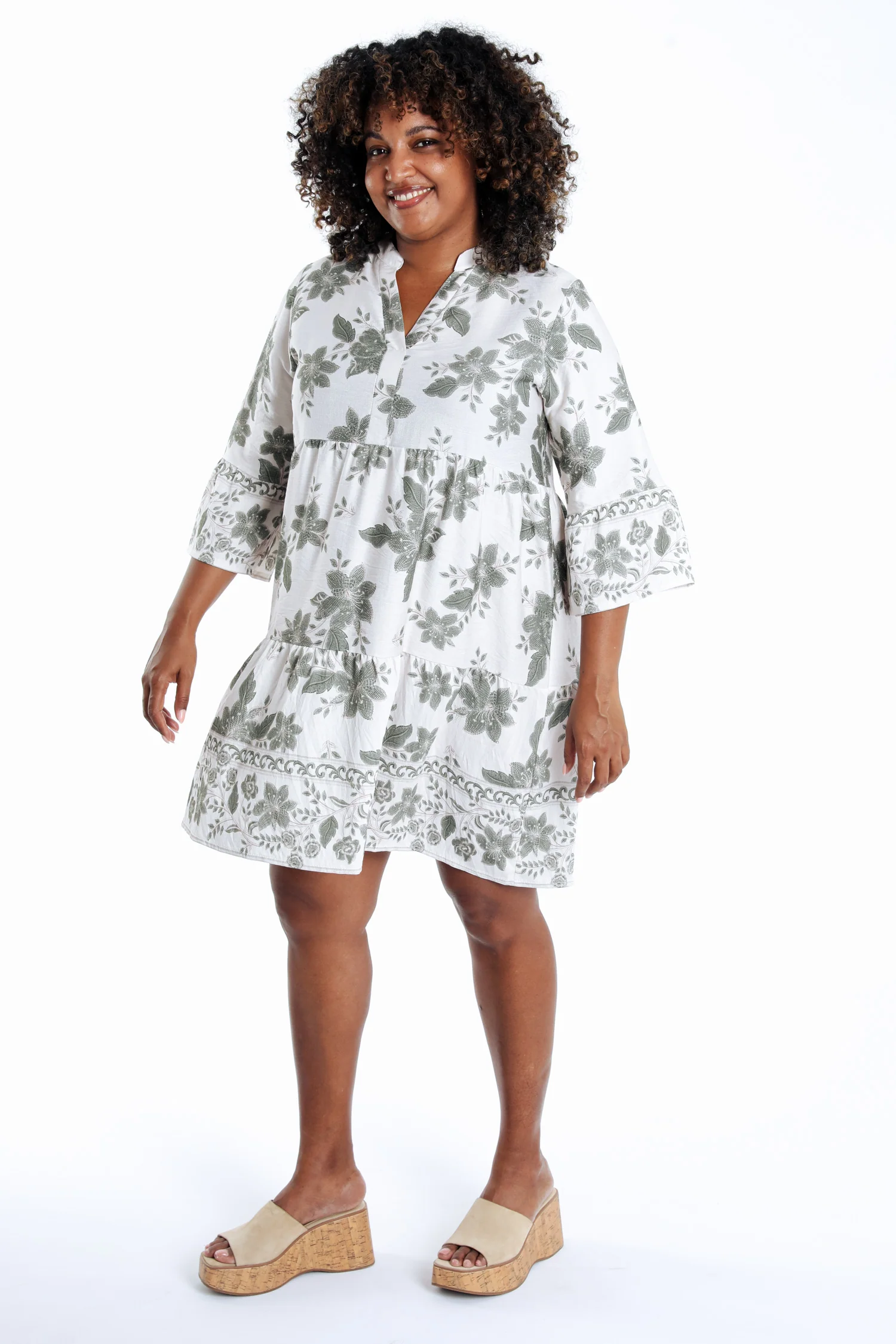 Korte jurk van viscose met bloemenprint - Image 20