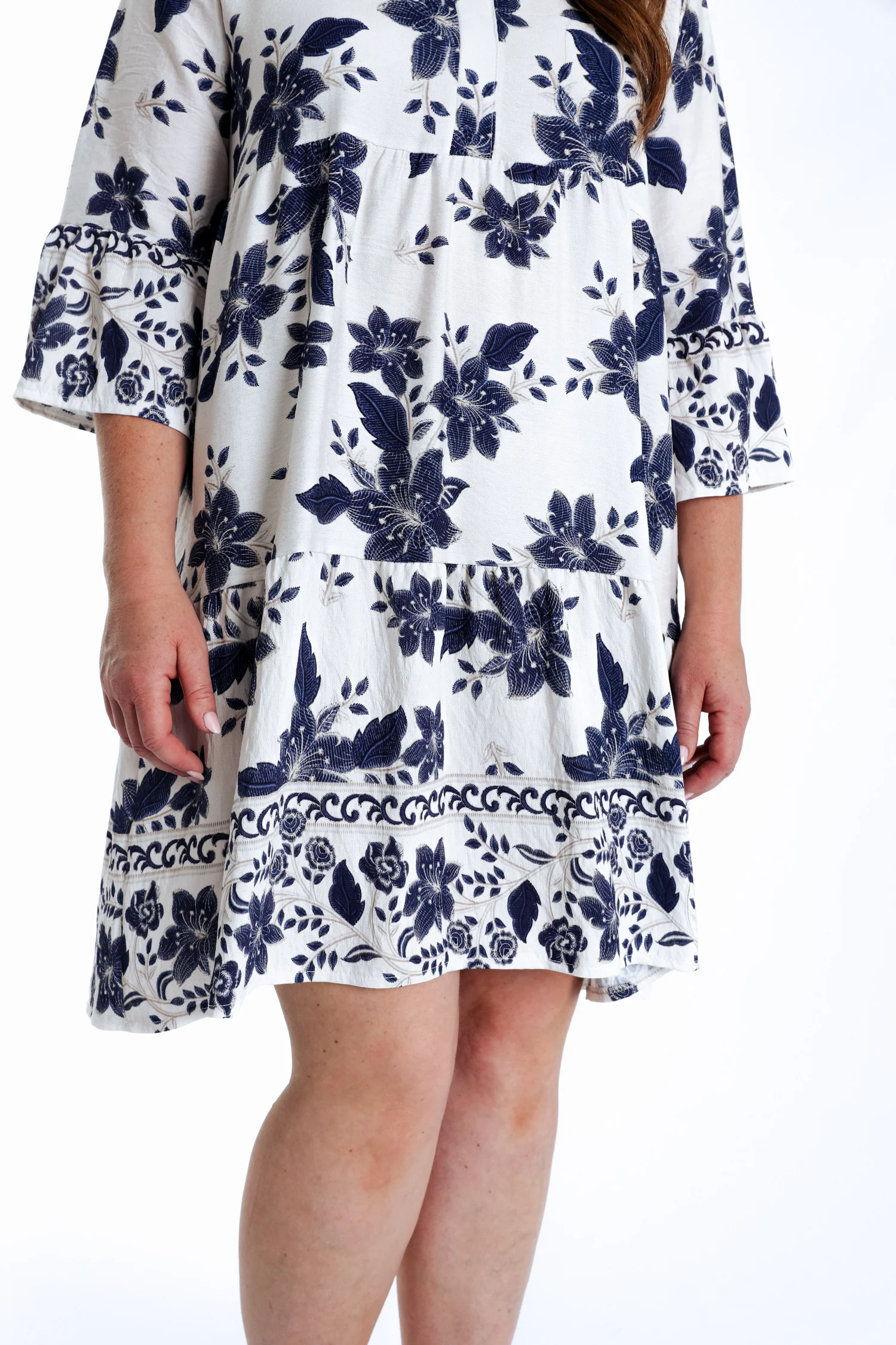 Korte jurk van viscose met bloemenprint - Image 6