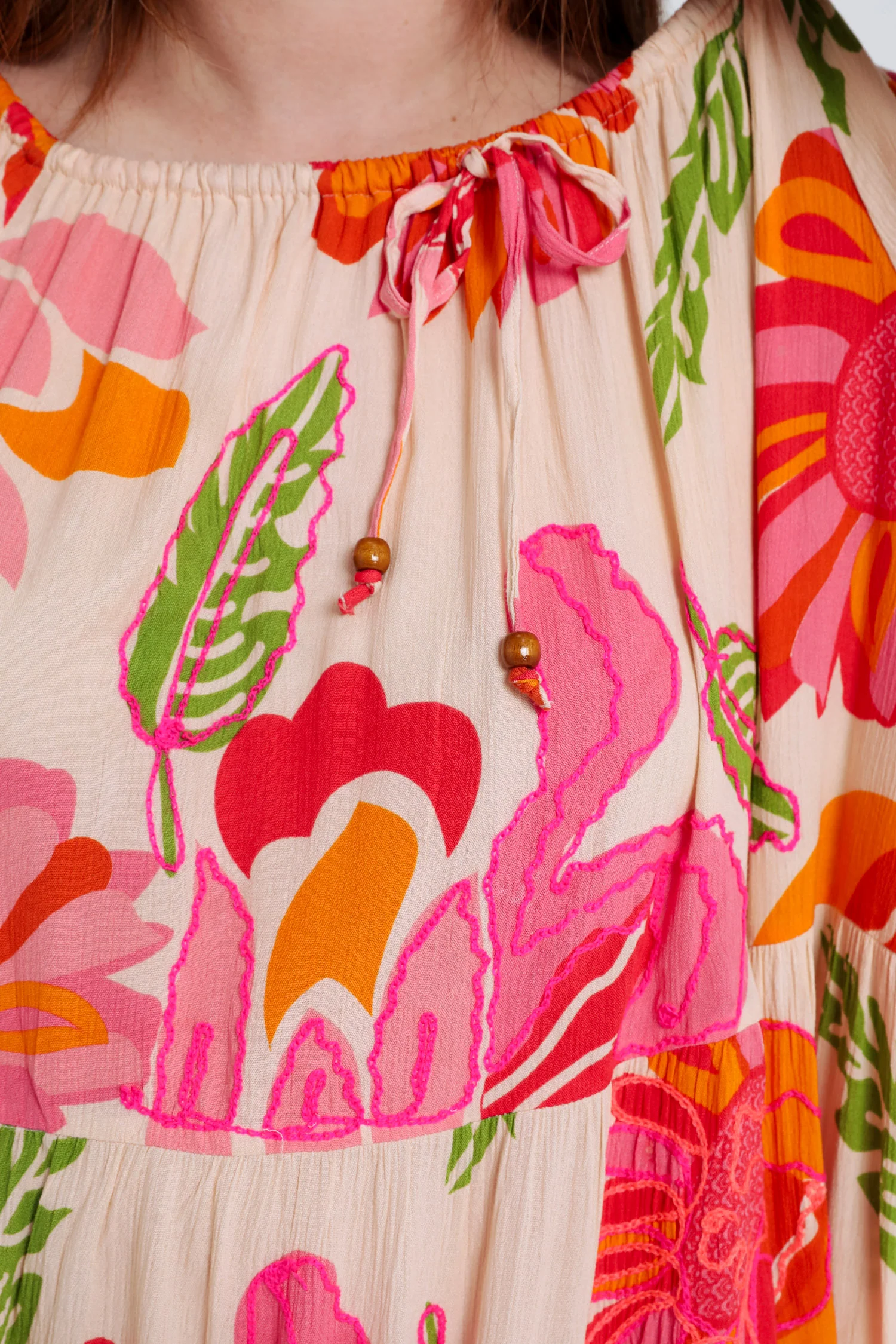 Korte jurk van viscose met bloemenprint - Image 5