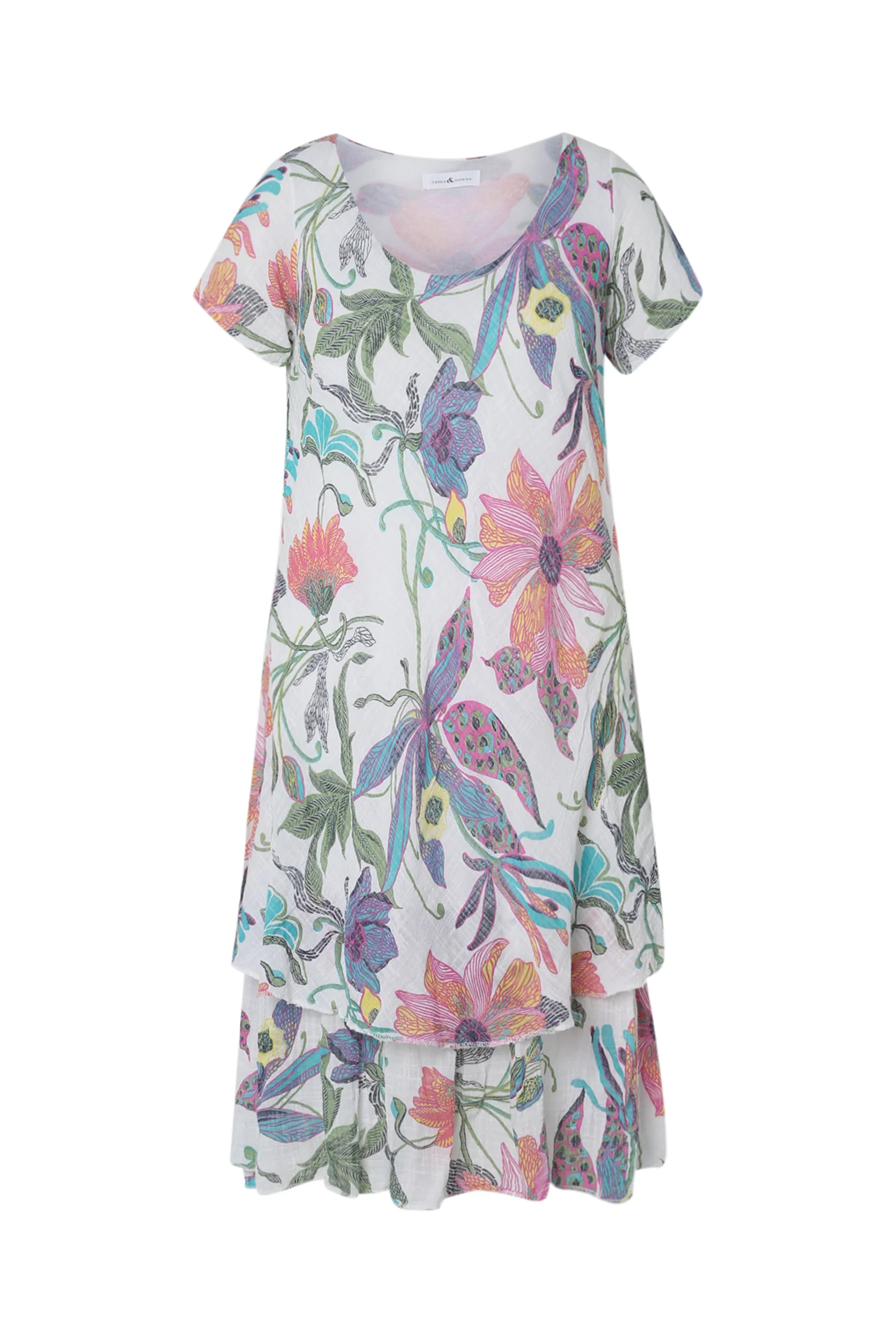 Katoenen mousseline jurk met bloemenprint - Image 10