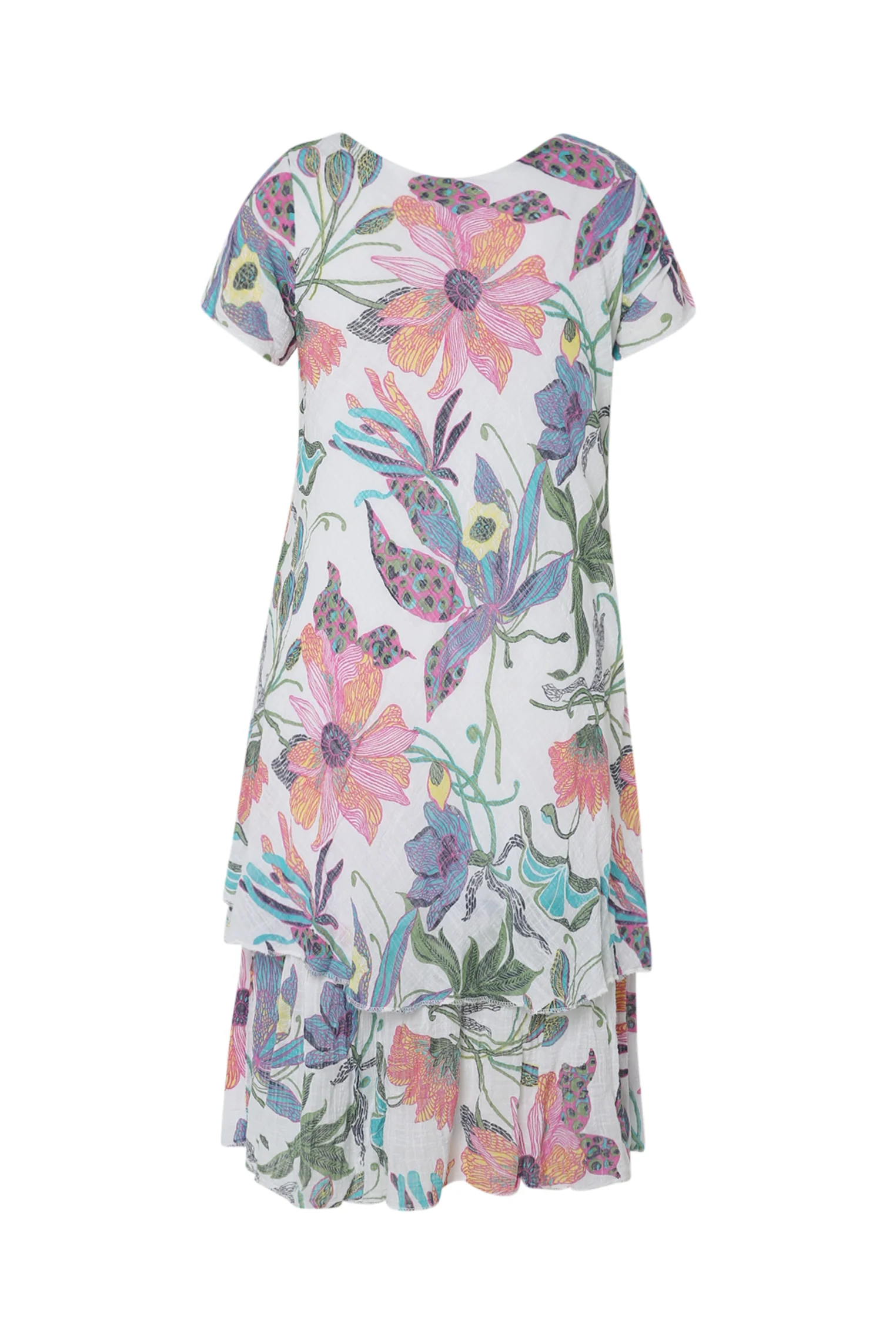Katoenen mousseline jurk met bloemenprint - Image 11