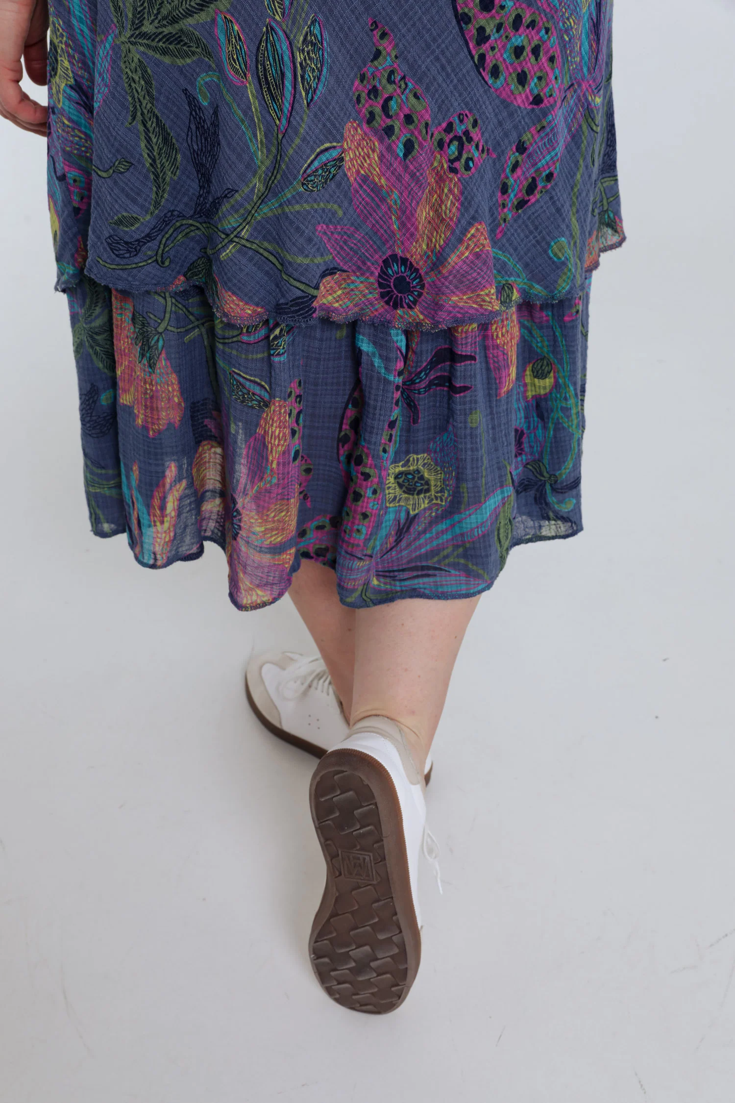 Katoenen mousseline jurk met bloemenprint - Image 17