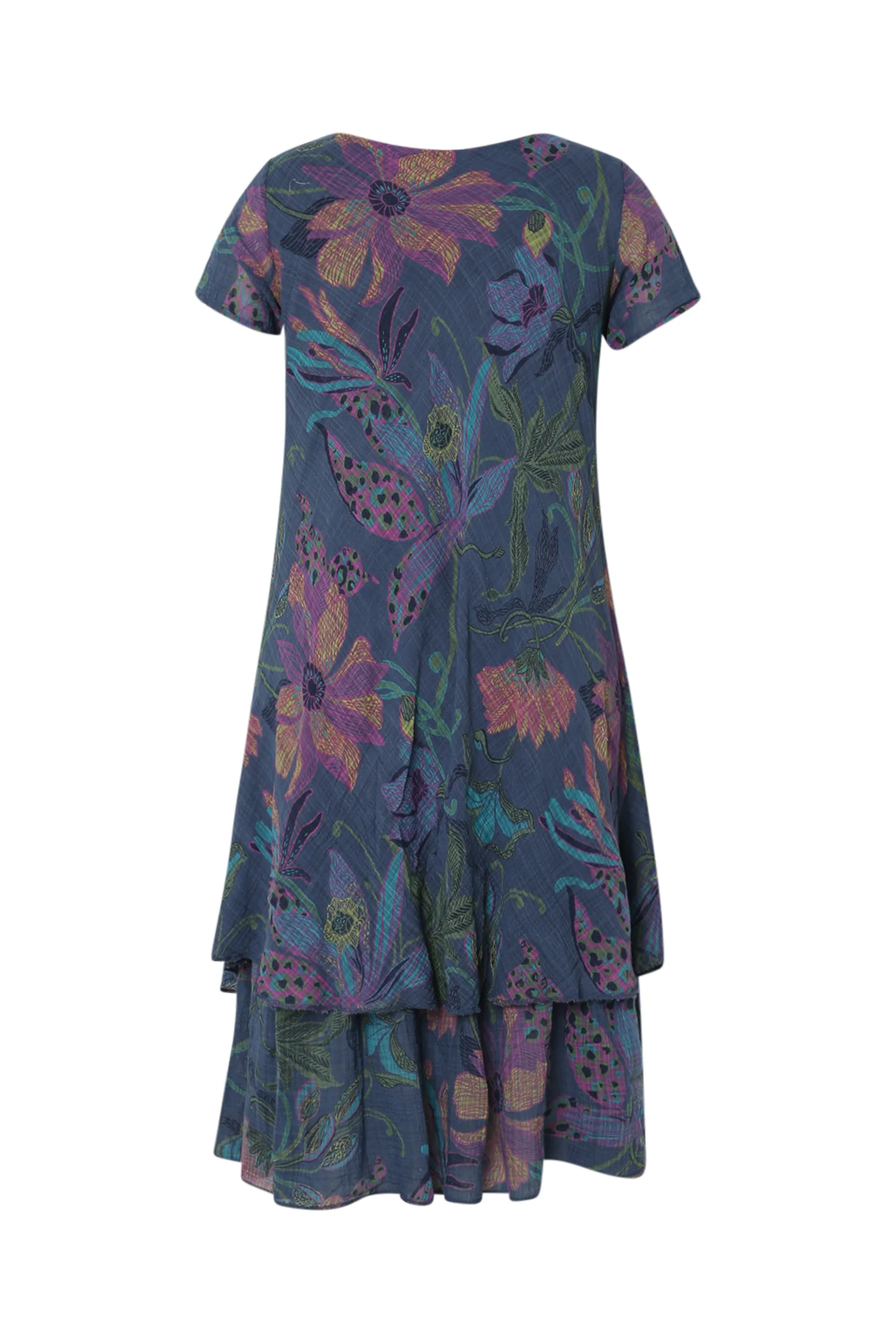 Katoenen mousseline jurk met bloemenprint - Image 22