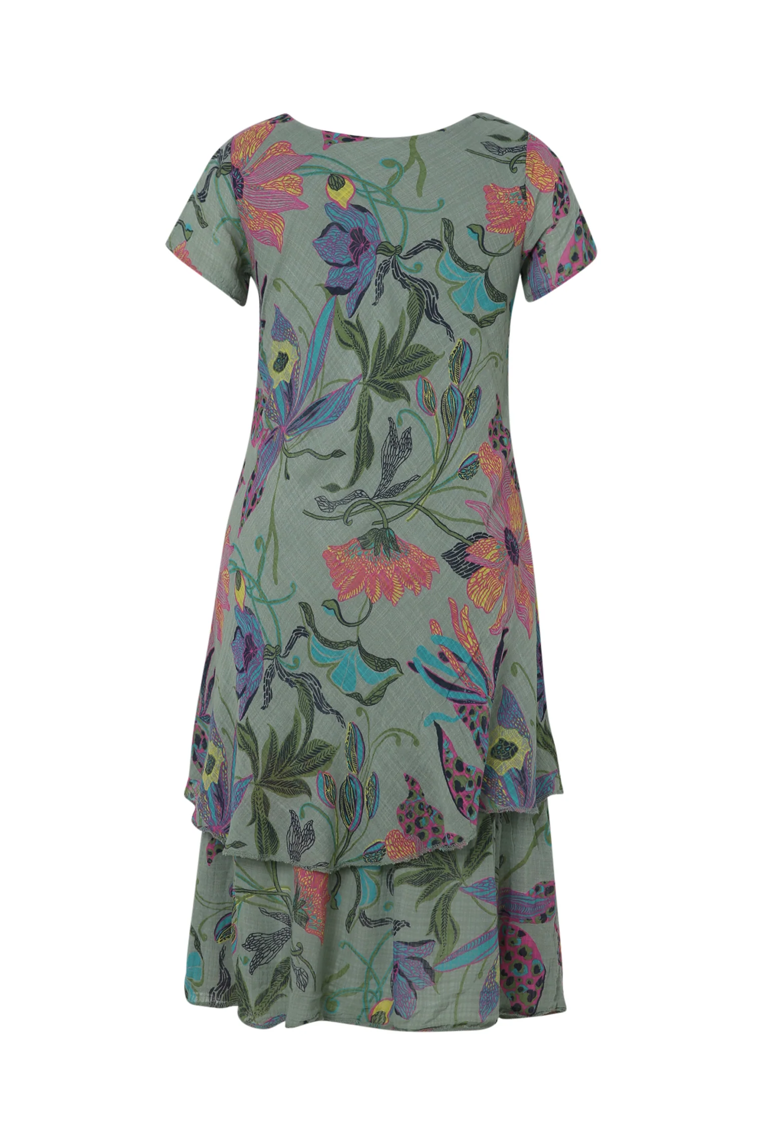 Katoenen mousseline jurk met bloemenprint - Image 33