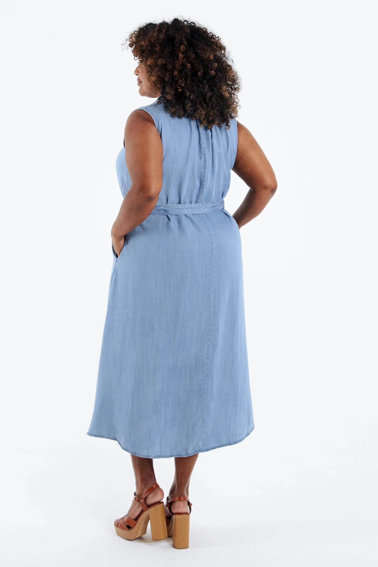 Effen tencel jurk - Image 2