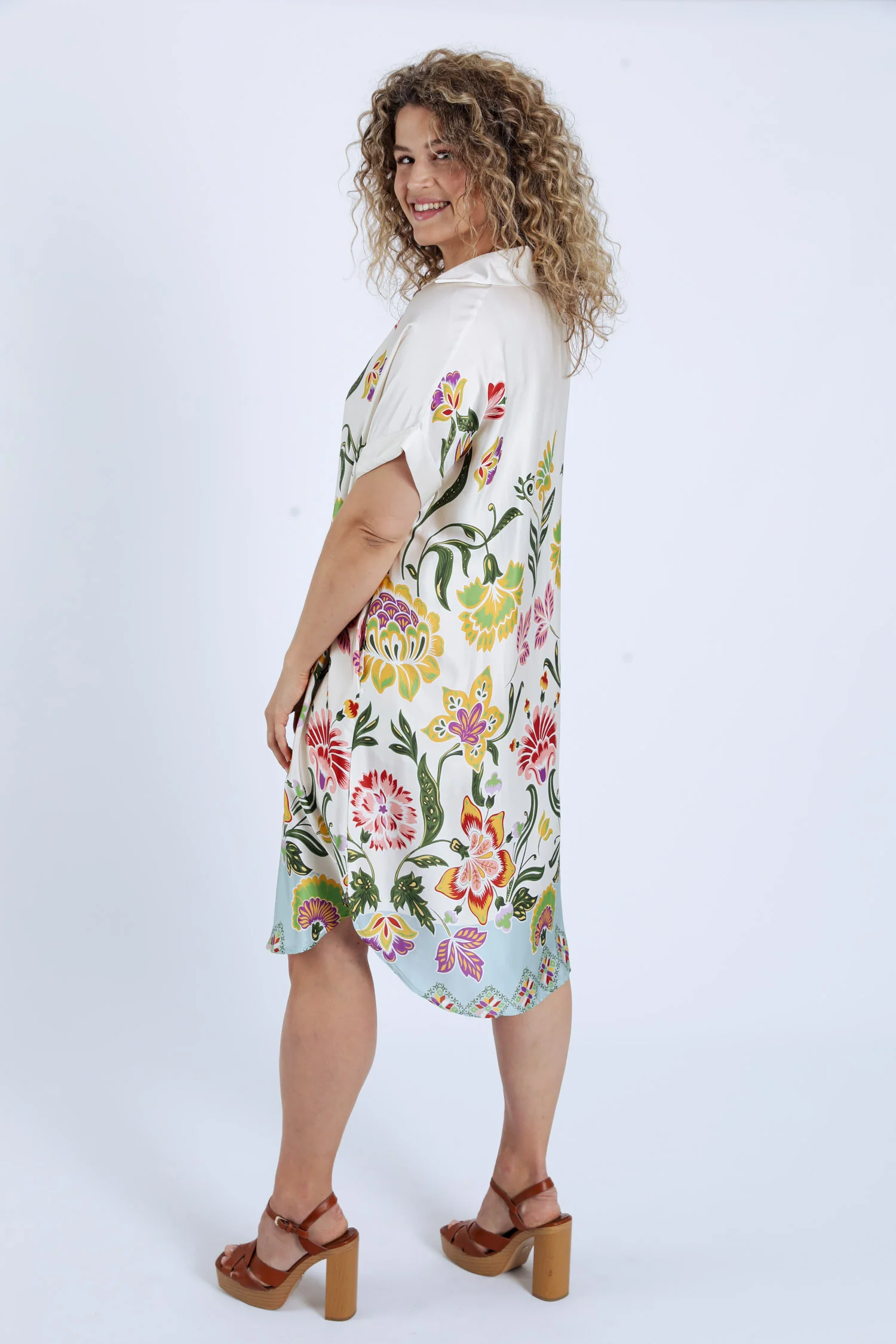 Jurk van viscose met bloemenprint - Image 2