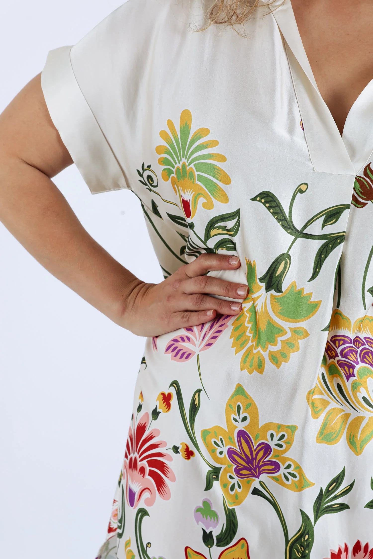 Jurk van viscose met bloemenprint - Image 5