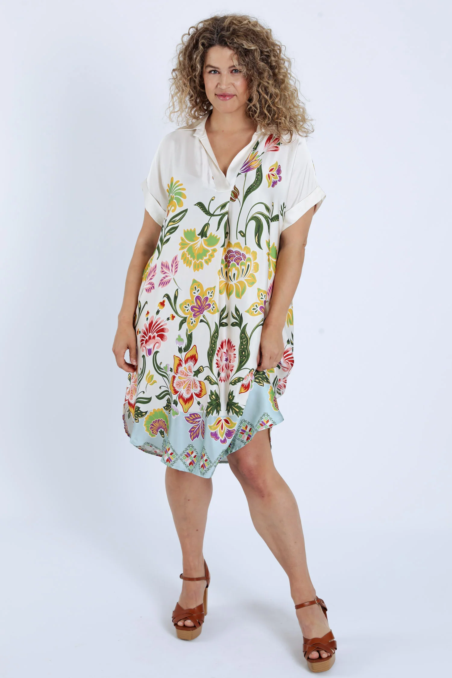 Jurk van viscose met bloemenprint - Image 7