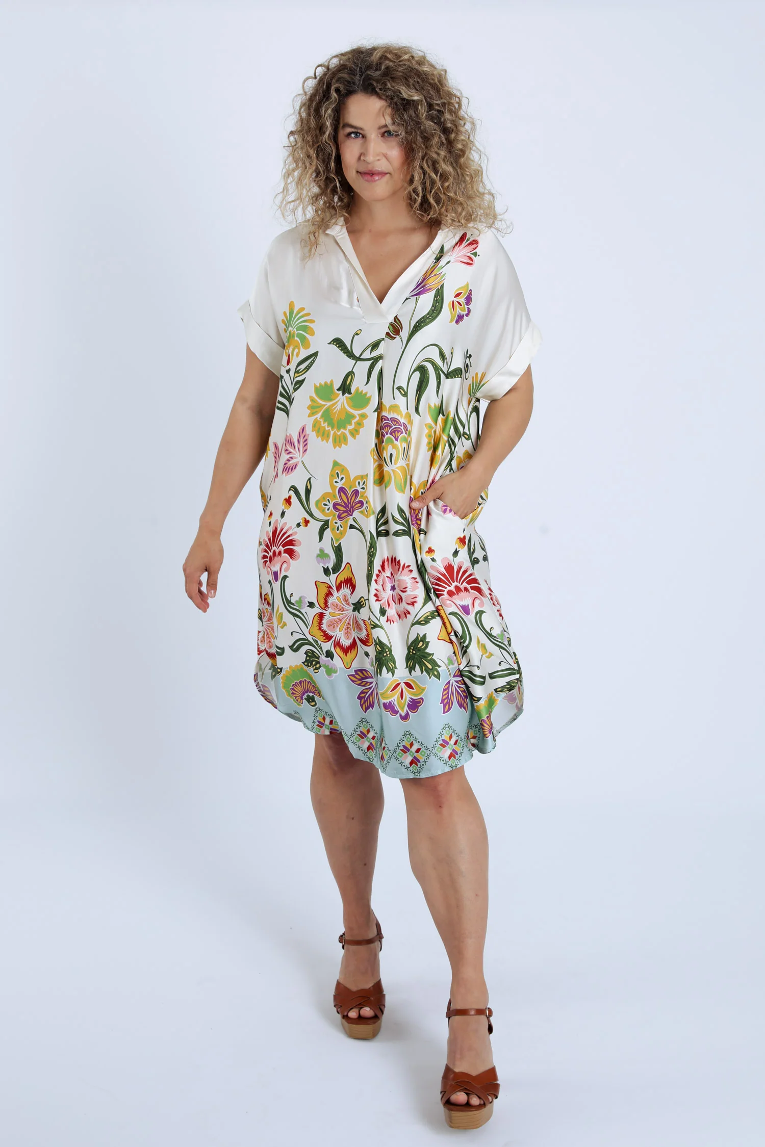 Jurk van viscose met bloemenprint - Image 9