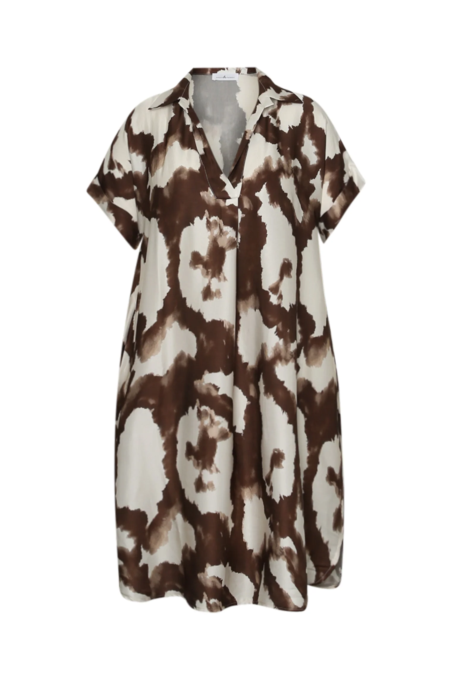 Jurk van viscose met satijneffect en dierenprint - Image 10