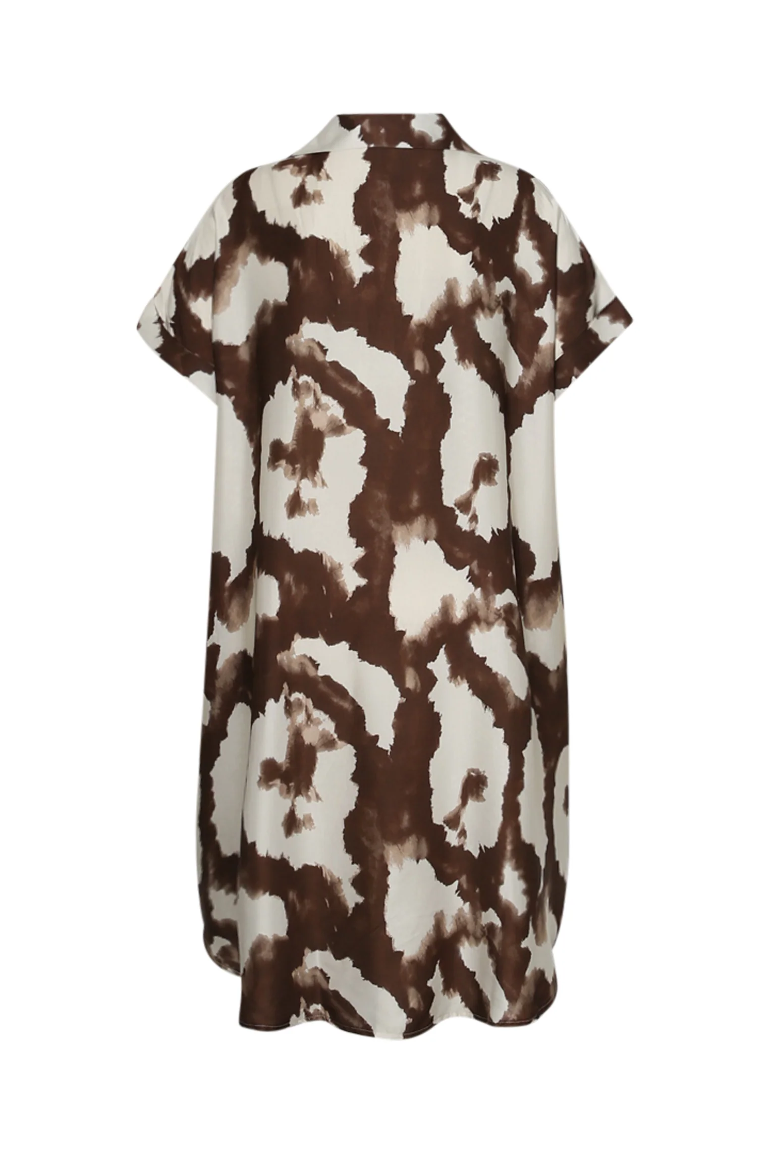 Jurk van viscose met satijneffect en dierenprint - Image 11