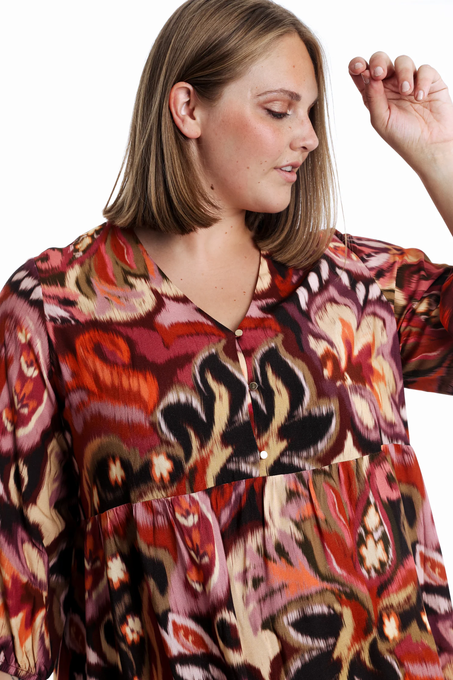 Jurk van viscose met paisleyprint - Image 5