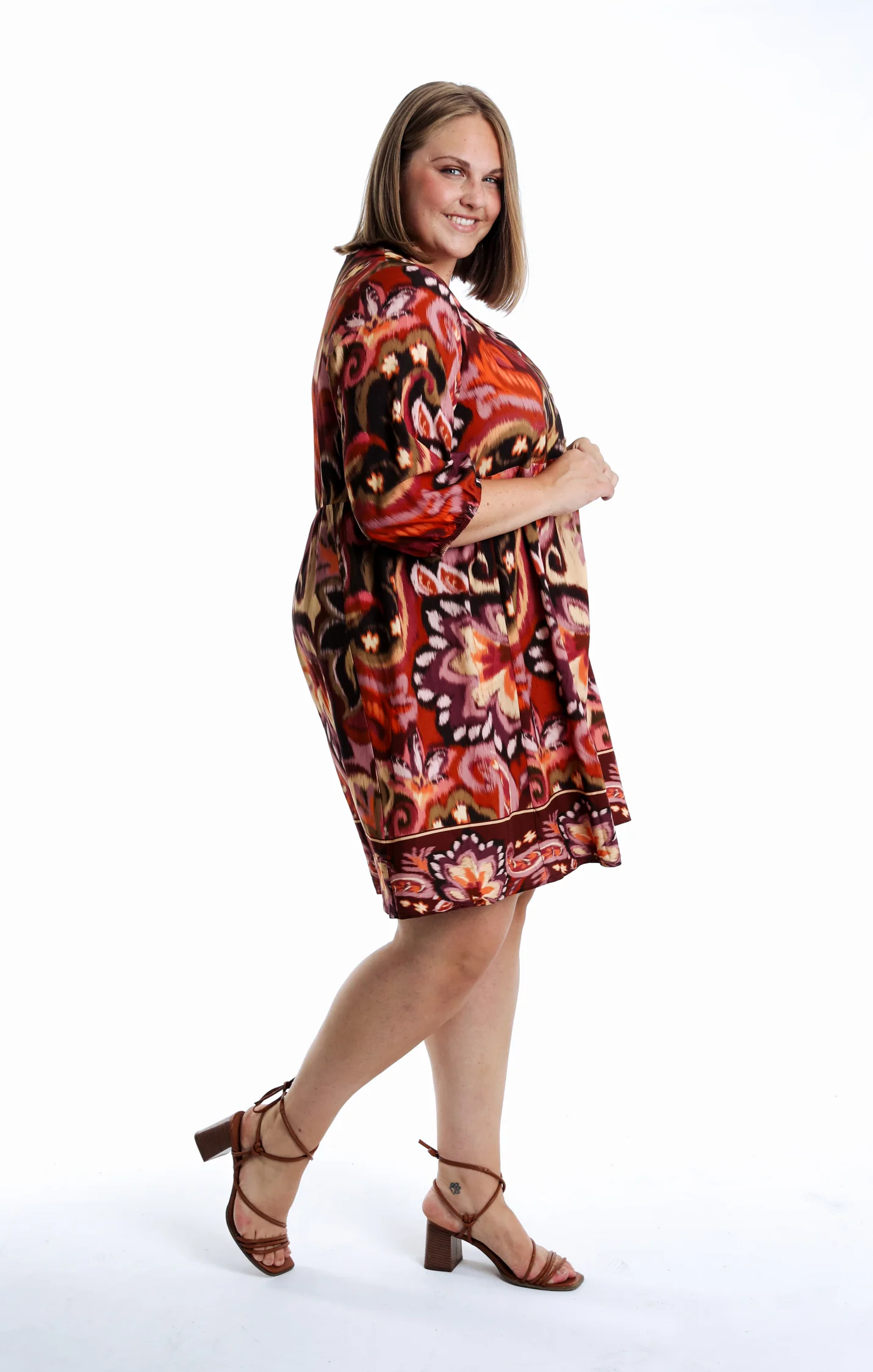 Jurk van viscose met paisleyprint - Image 7