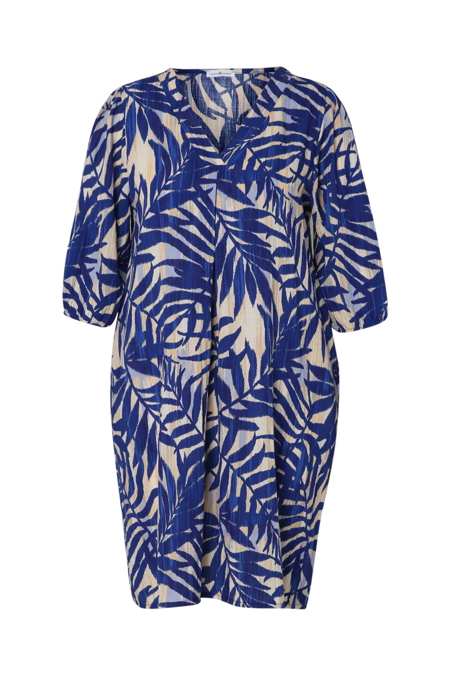 Jurk van viscose met bladenprint - Image 21