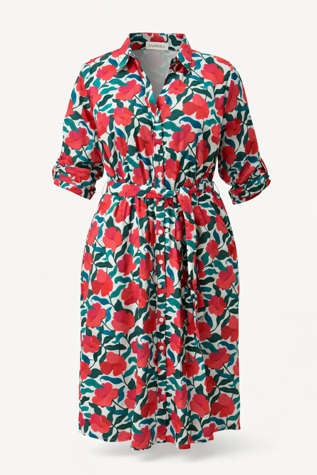 Jurk van viscose met bloemenprint - Image 10