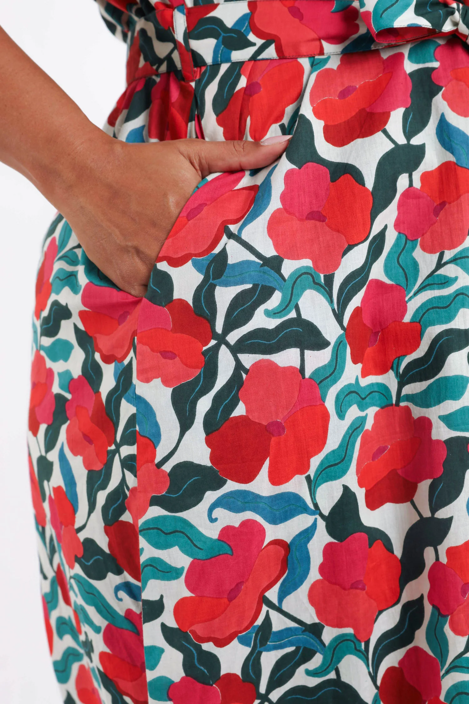 Jurk van viscose met bloemenprint - Image 5