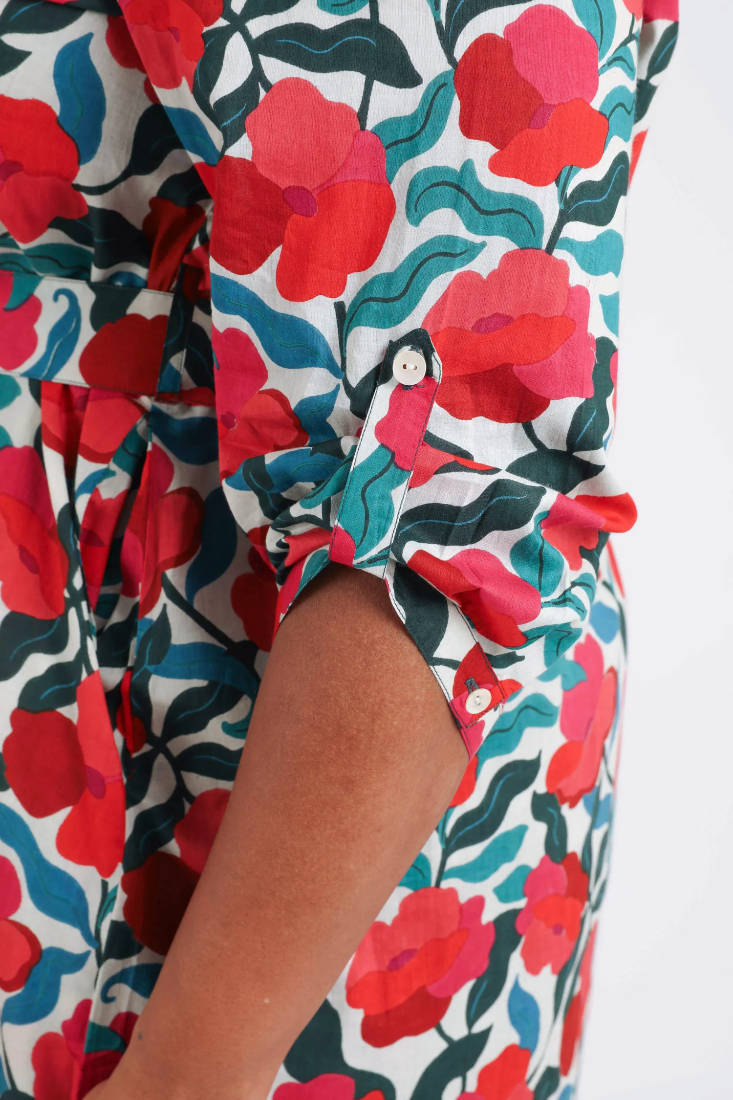 Jurk van viscose met bloemenprint - Image 6