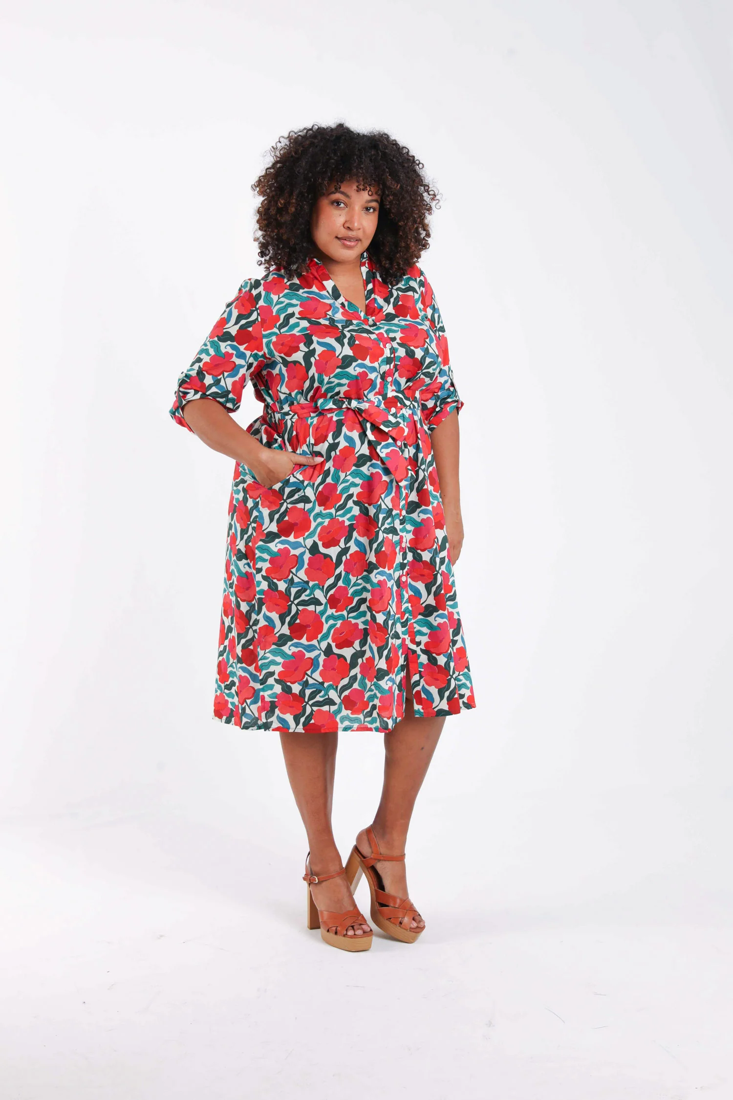 Jurk van viscose met bloemenprint - Image 8