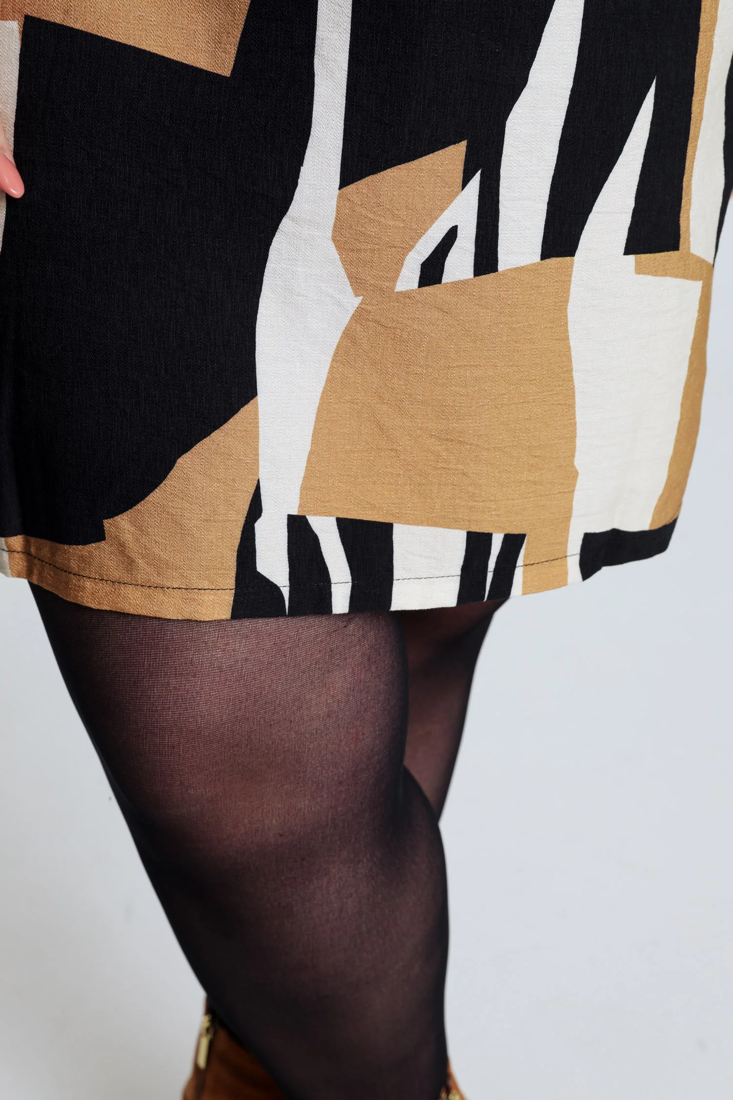 Jurk van viscose met grafische print - Image 6