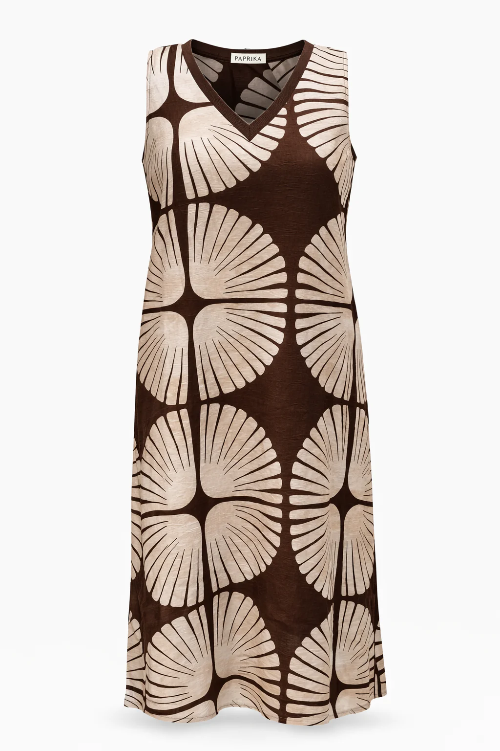 Jurk van viscose met tweekleurige grafische print - Image 10