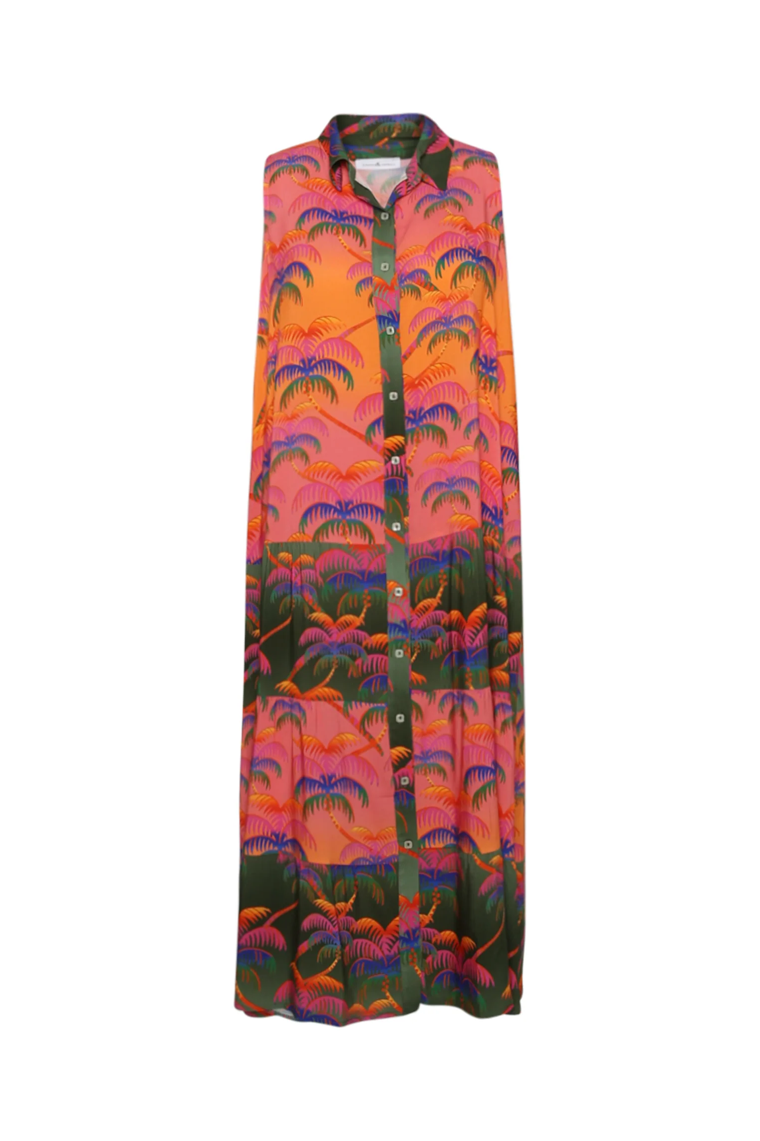 Jurk van viscose met palmprint - Image 10