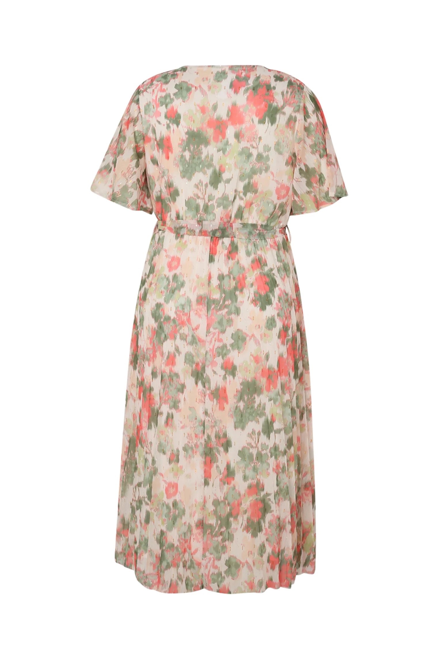 Jurk van geprinte voile met lurex - Image 11