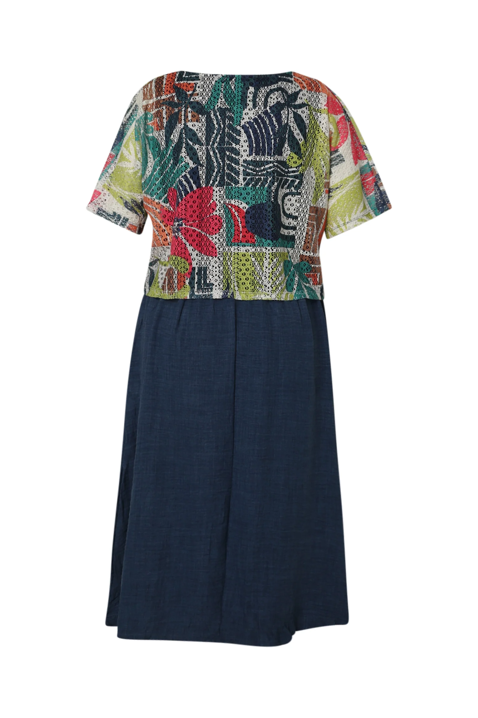 Lange 2-in-1 jurk met bloemenprint - Image 11