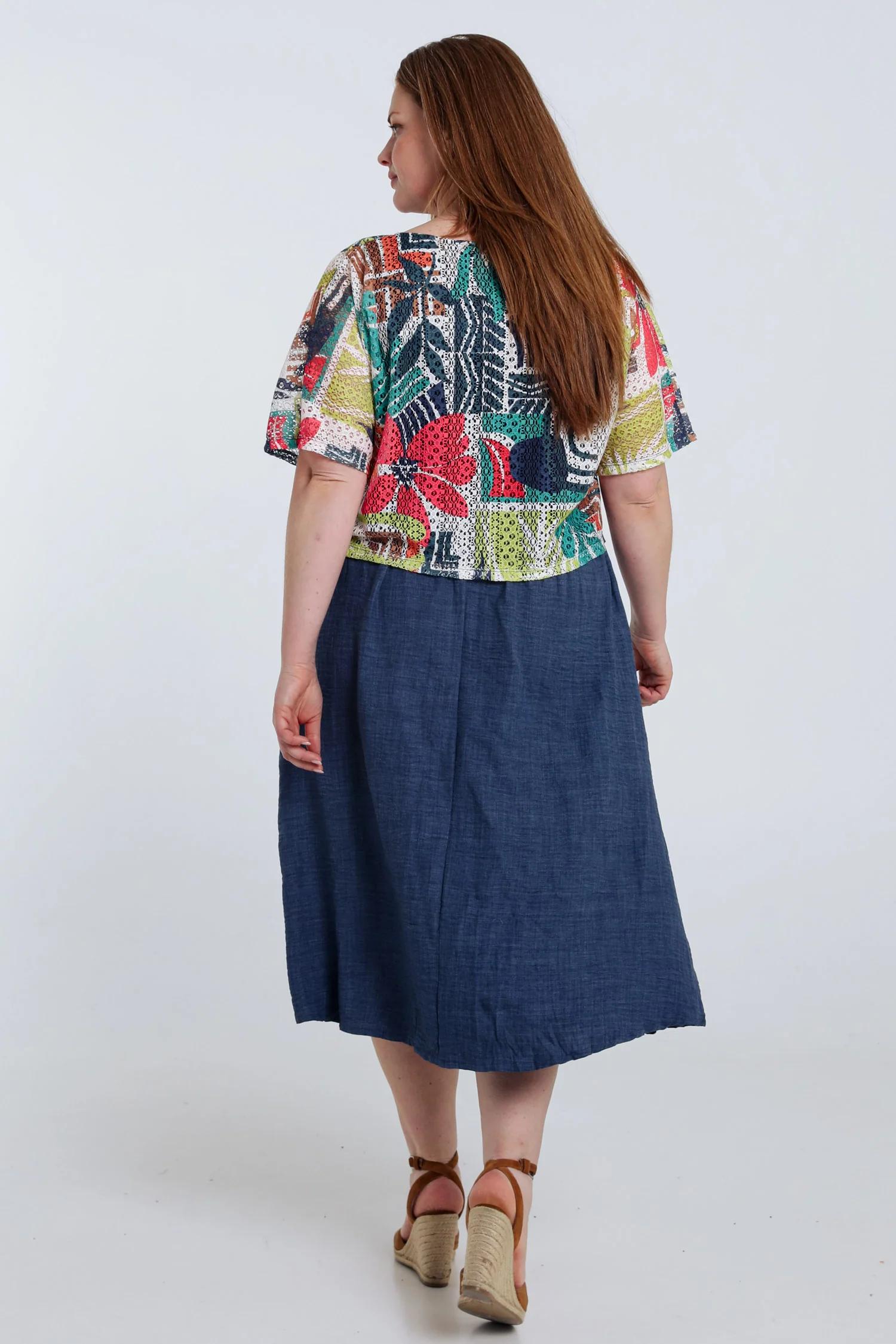 Lange 2-in-1 jurk met bloemenprint - Image 2