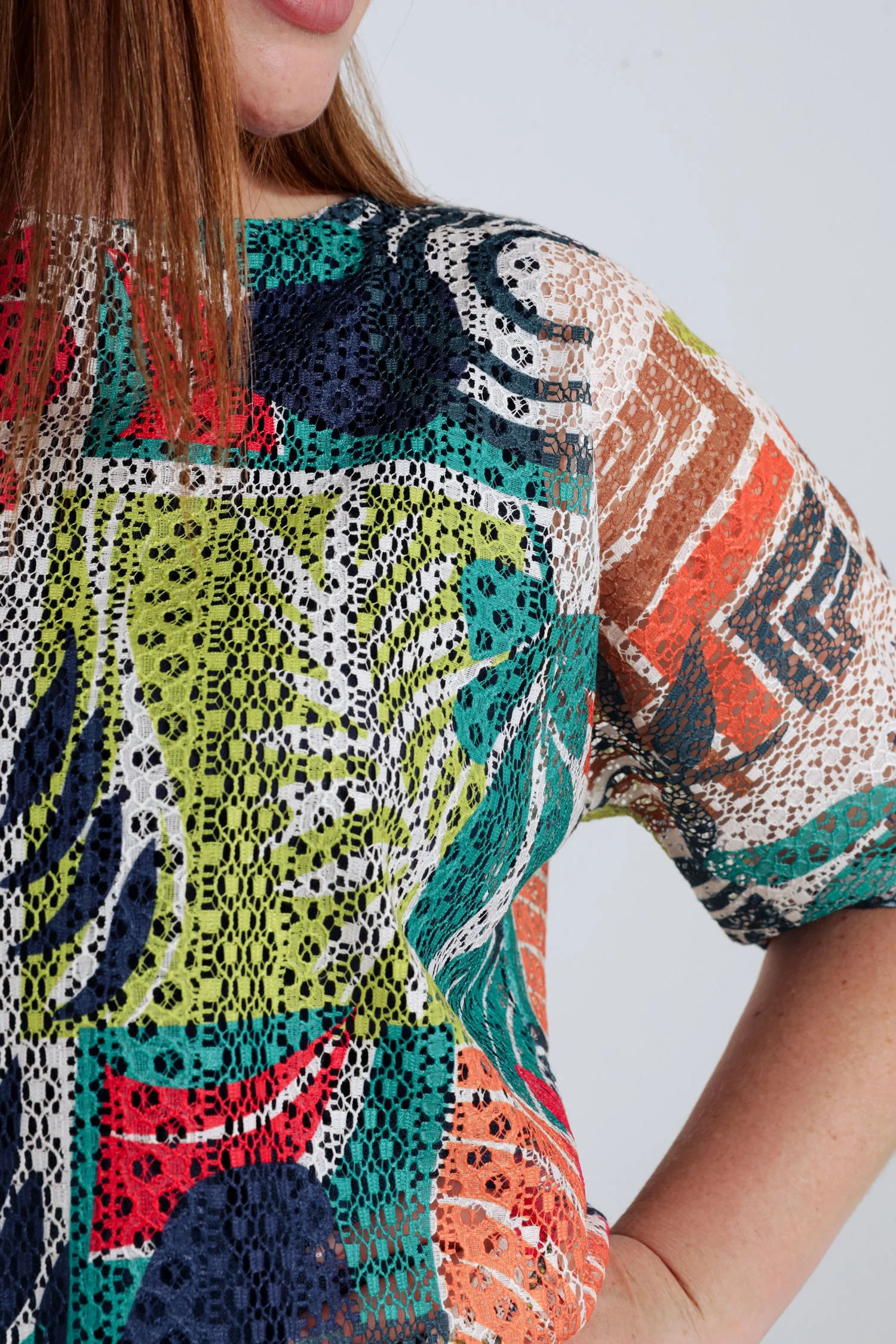 Lange 2-in-1 jurk met bloemenprint - Image 4