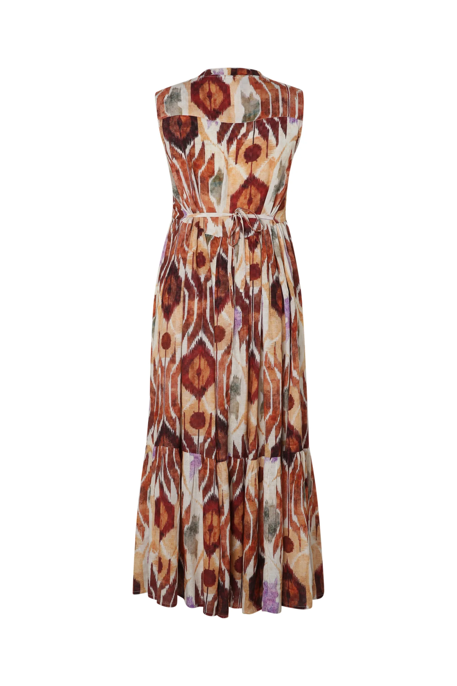 Lange jurk van viscose met etnische print - Image 11