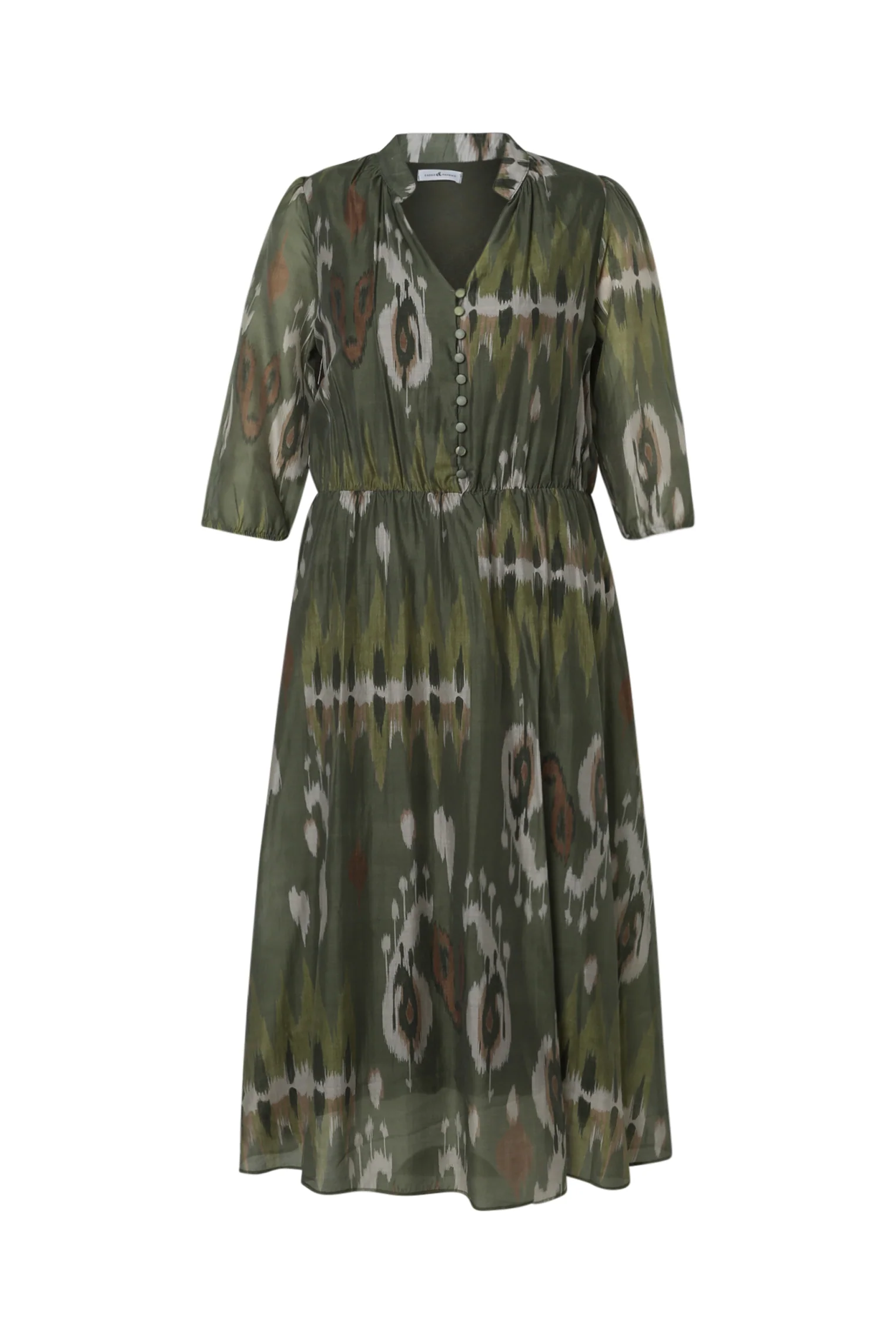 Lange jurk van viscose met etnische print - Image 10