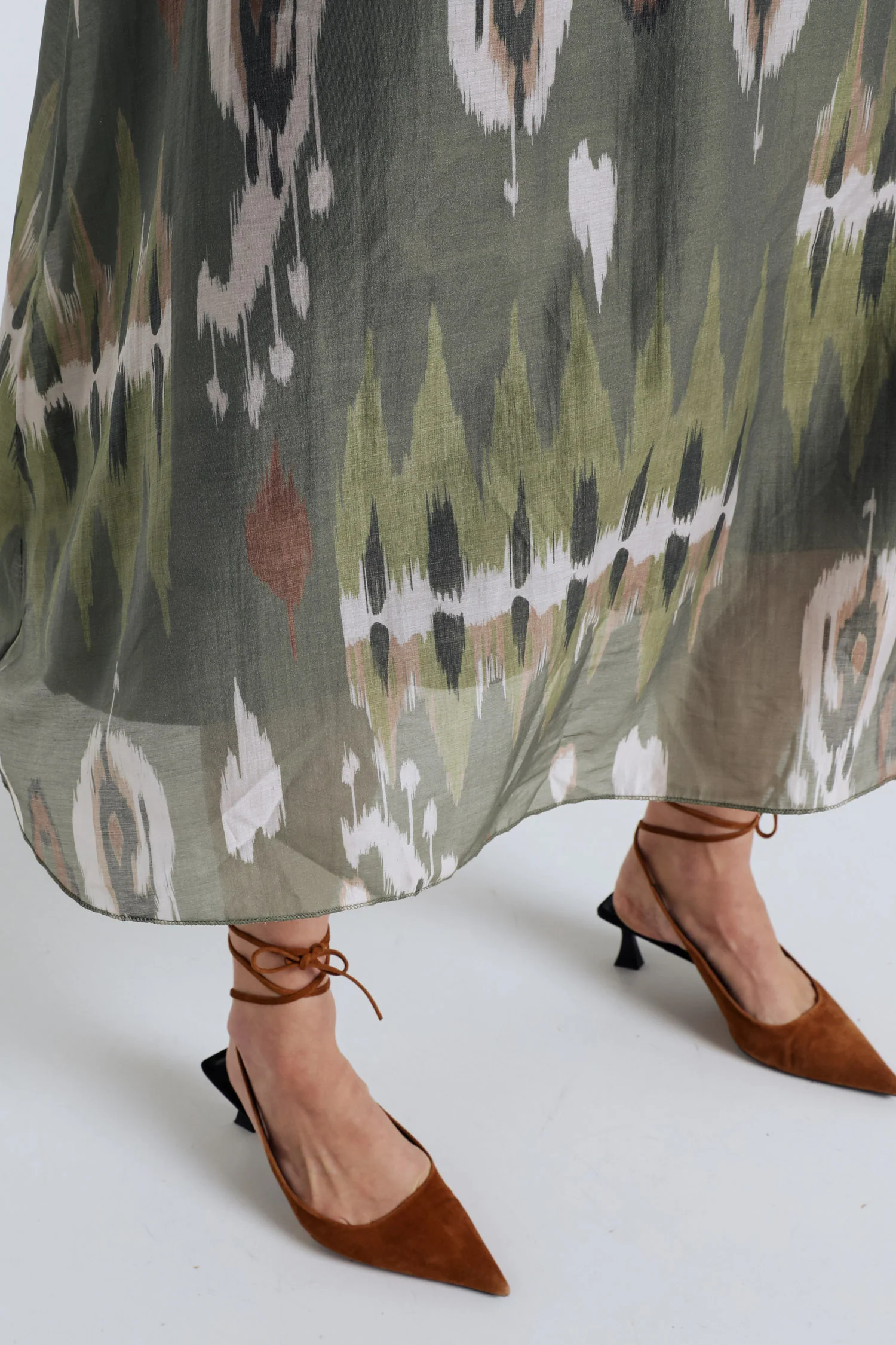 Lange jurk van viscose met etnische print - Image 5
