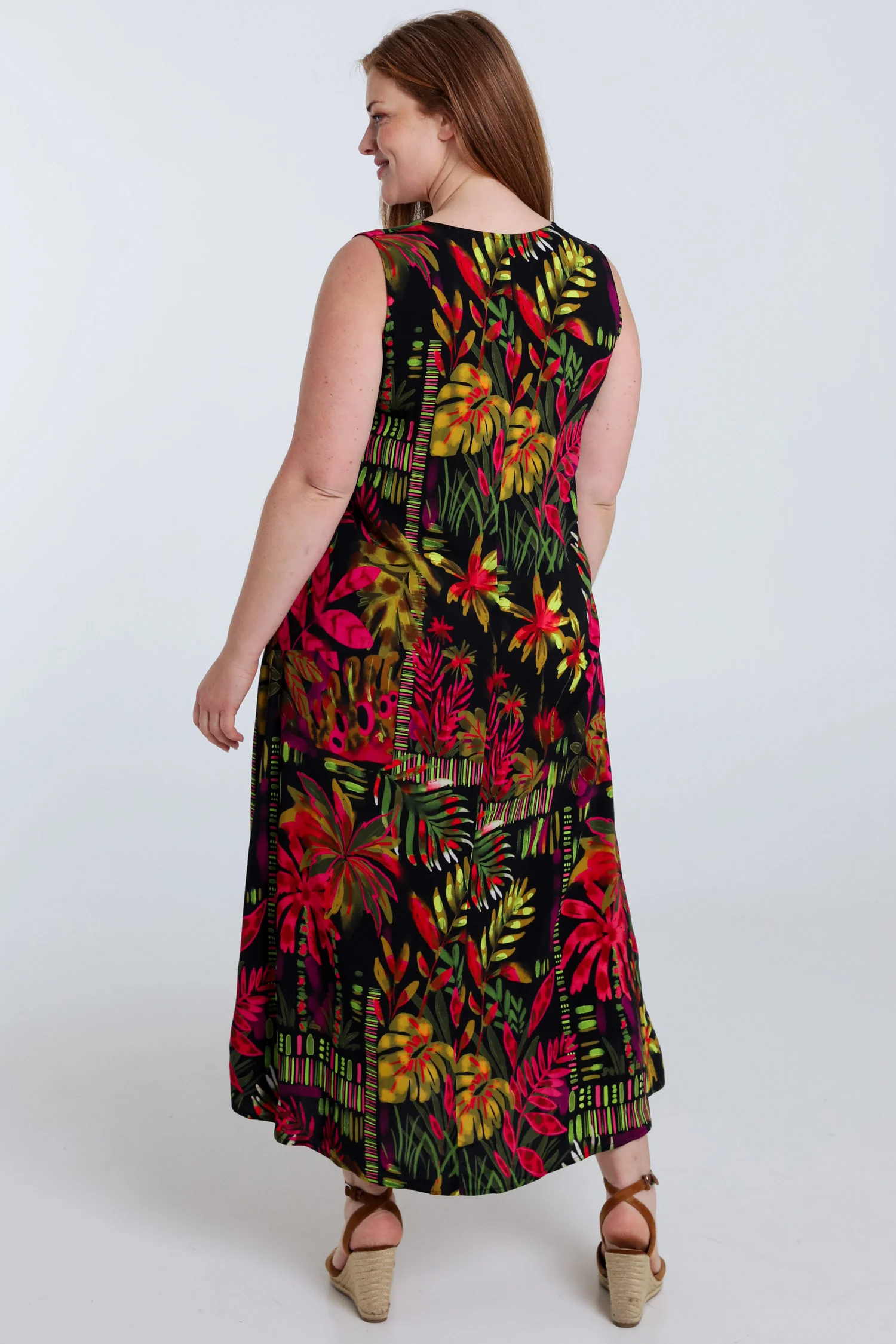 Lange jurk van viscose met bloemenprint - Image 2