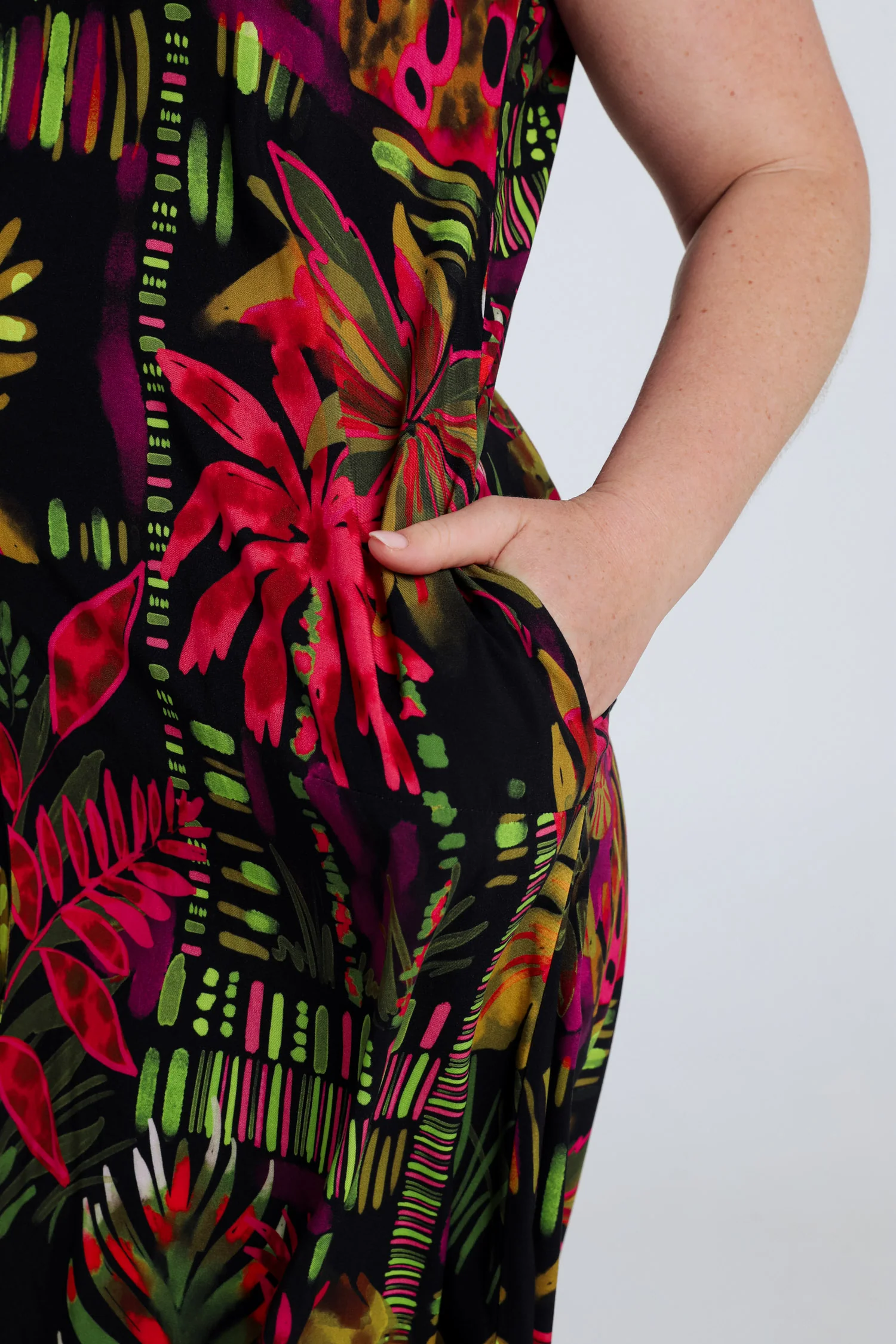 Lange jurk van viscose met bloemenprint - Image 4