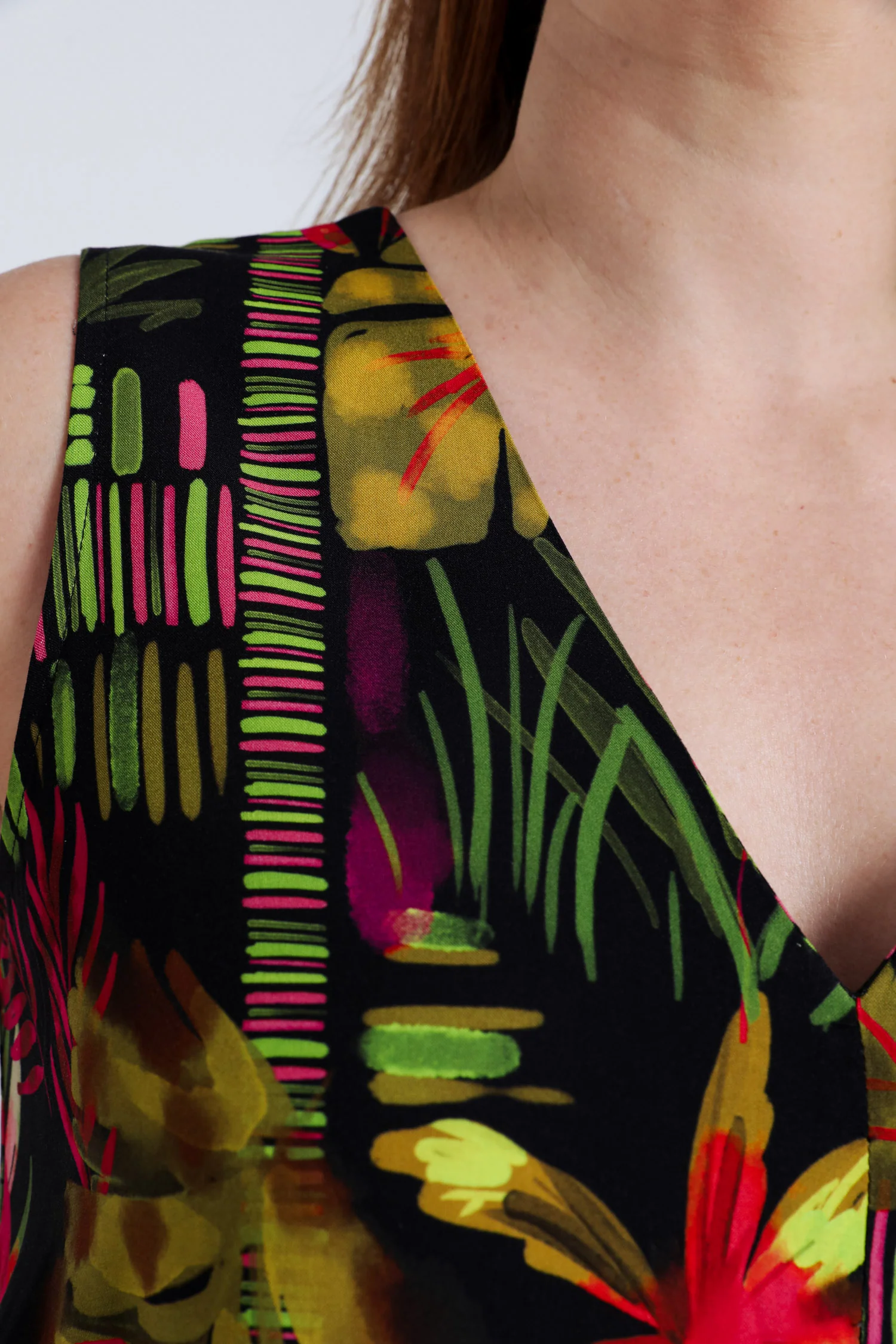 Lange jurk van viscose met bloemenprint - Image 5