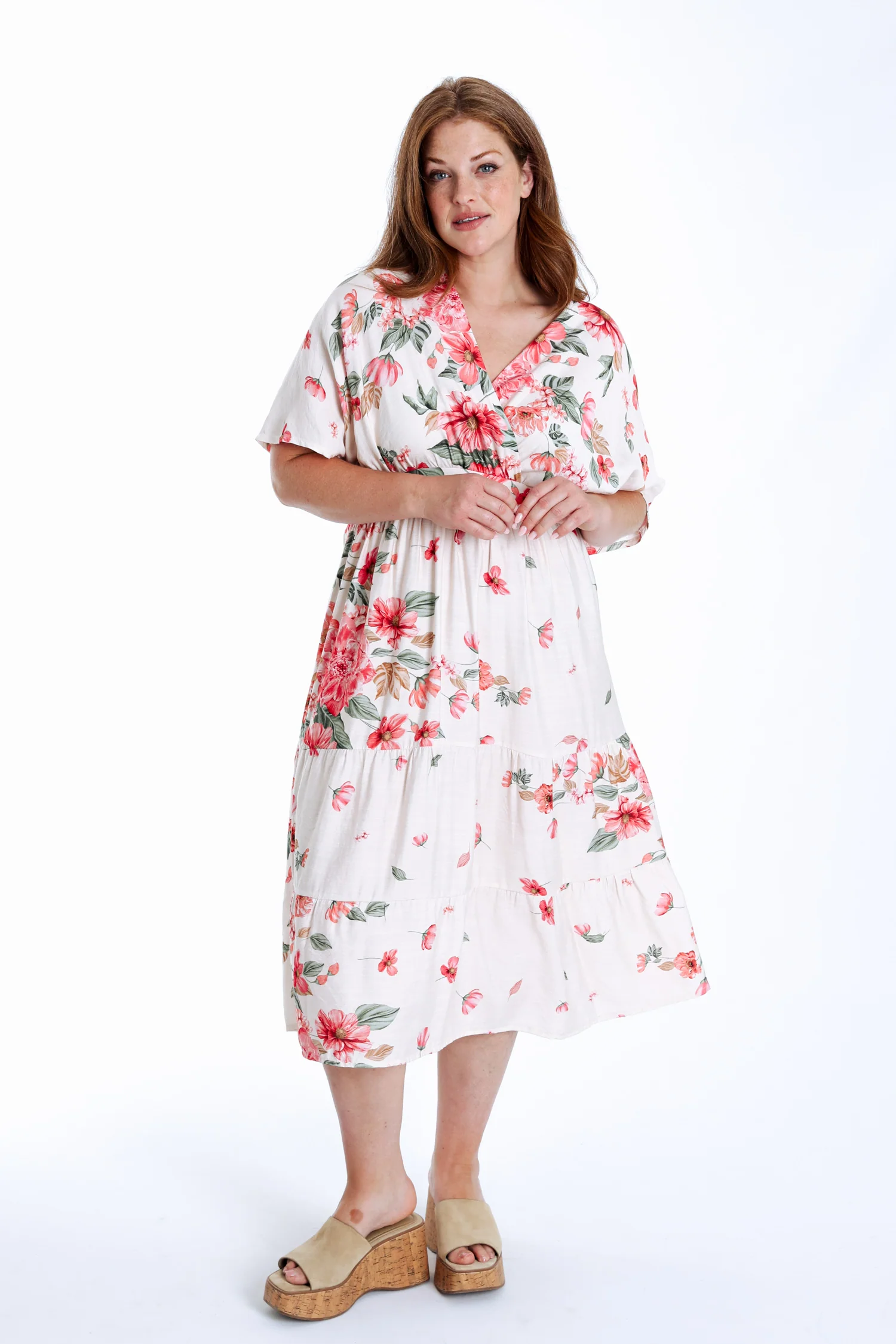 Lange jurk van viscose met bloemenprint - Image 9