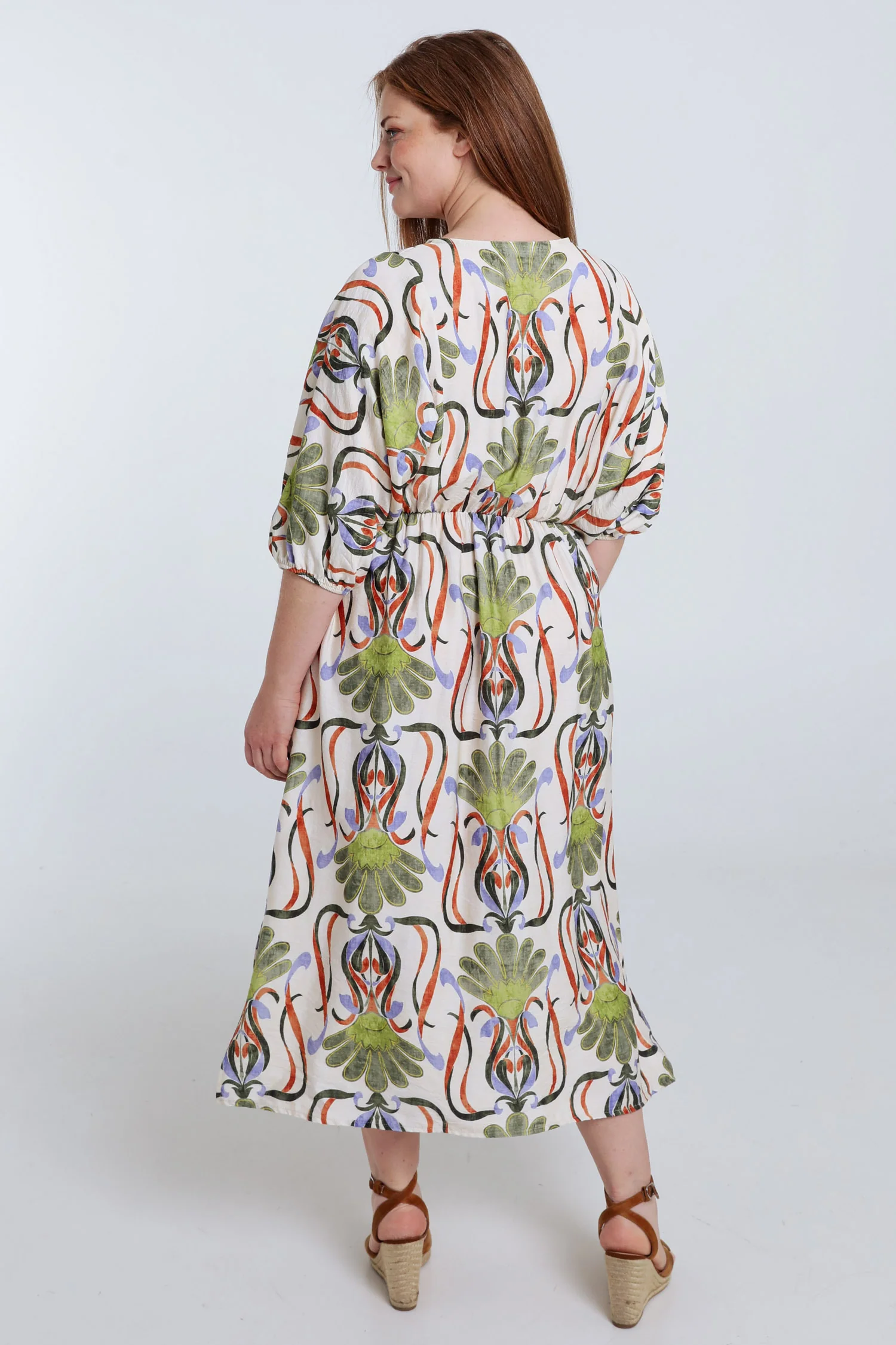 Lange jurk van viscose met bloemenprint - Image 2