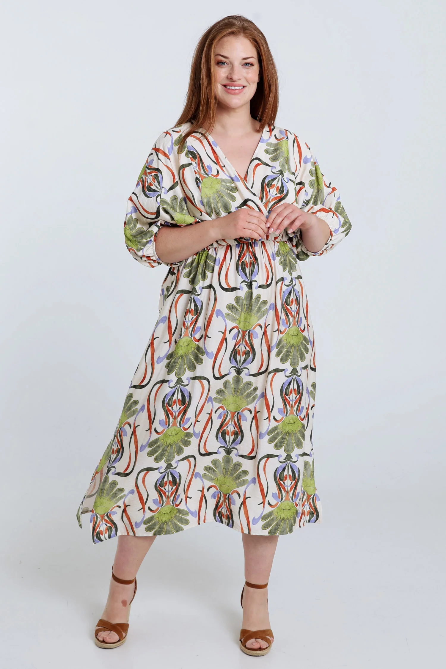 Lange jurk van viscose met bloemenprint - Image 7