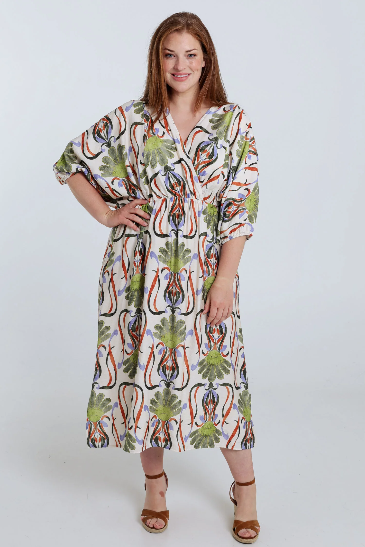 Lange jurk van viscose met bloemenprint - Image 8