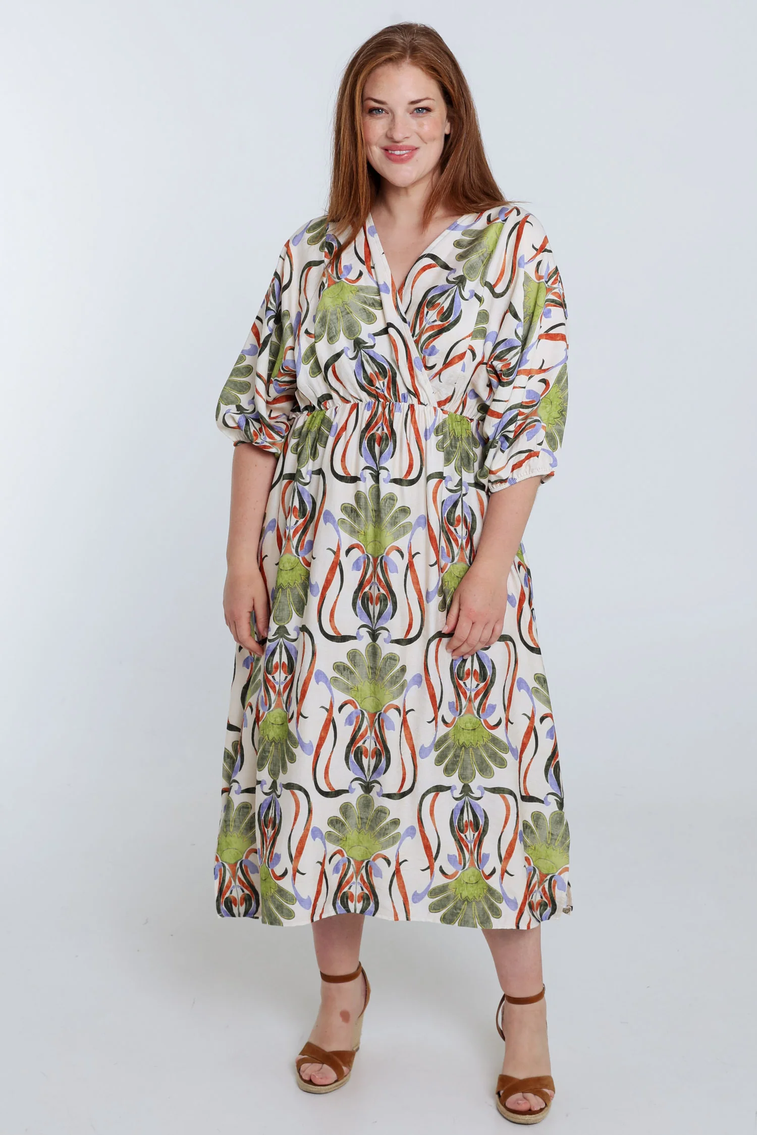 Lange jurk van viscose met bloemenprint - Image 9