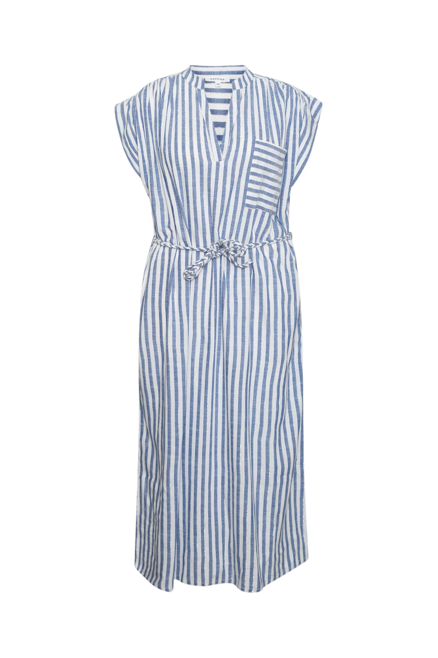 Lange jurk van gestreepte viscose - Image 10