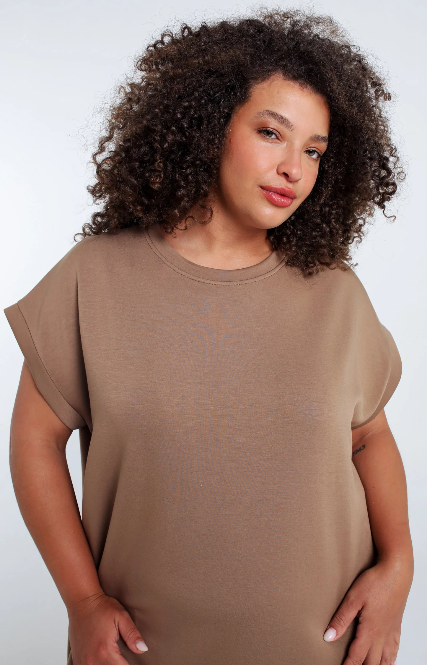 Effen lange jurk van viscose - Image 15