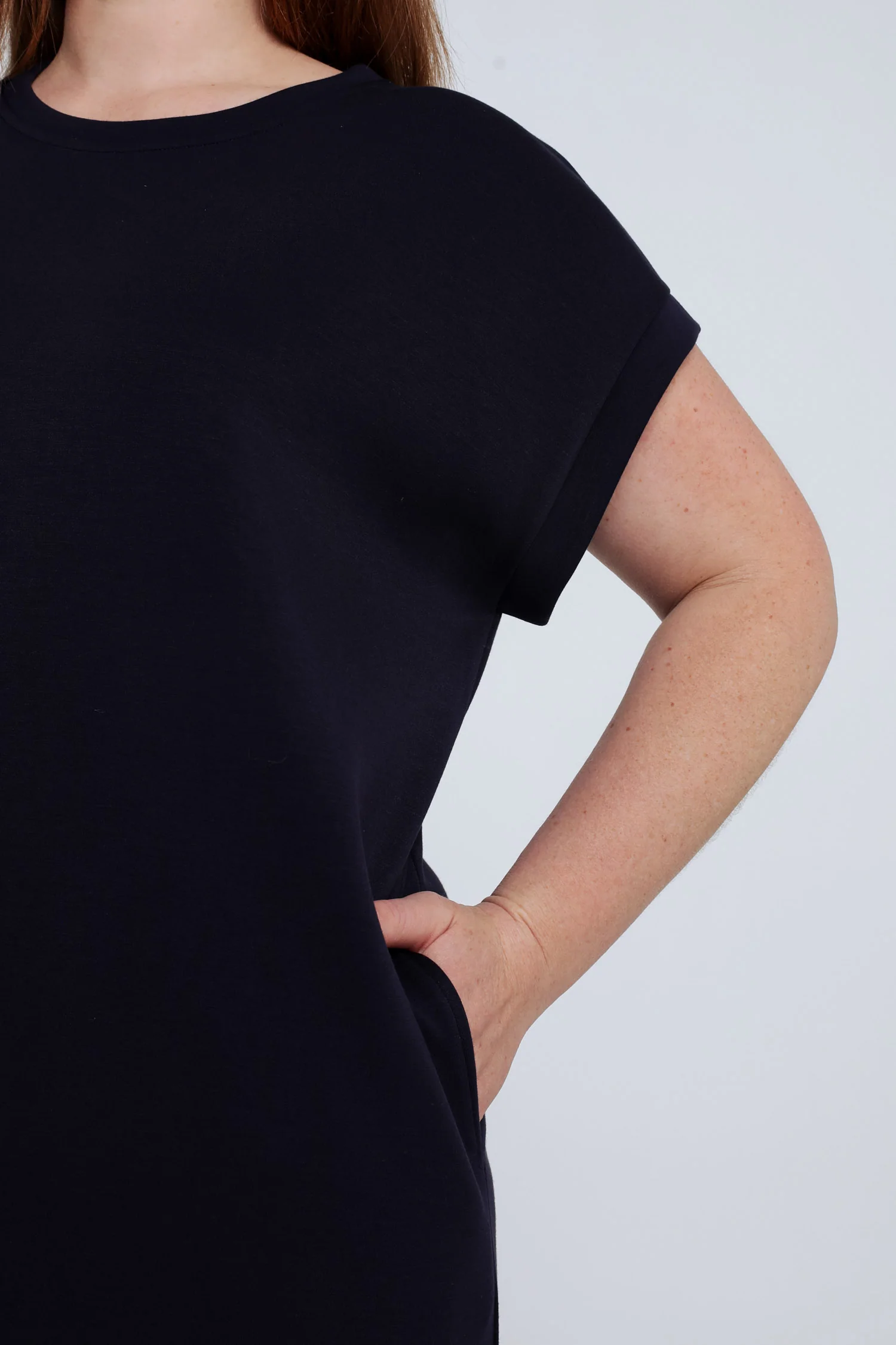 Effen lange jurk van viscose - Image 4