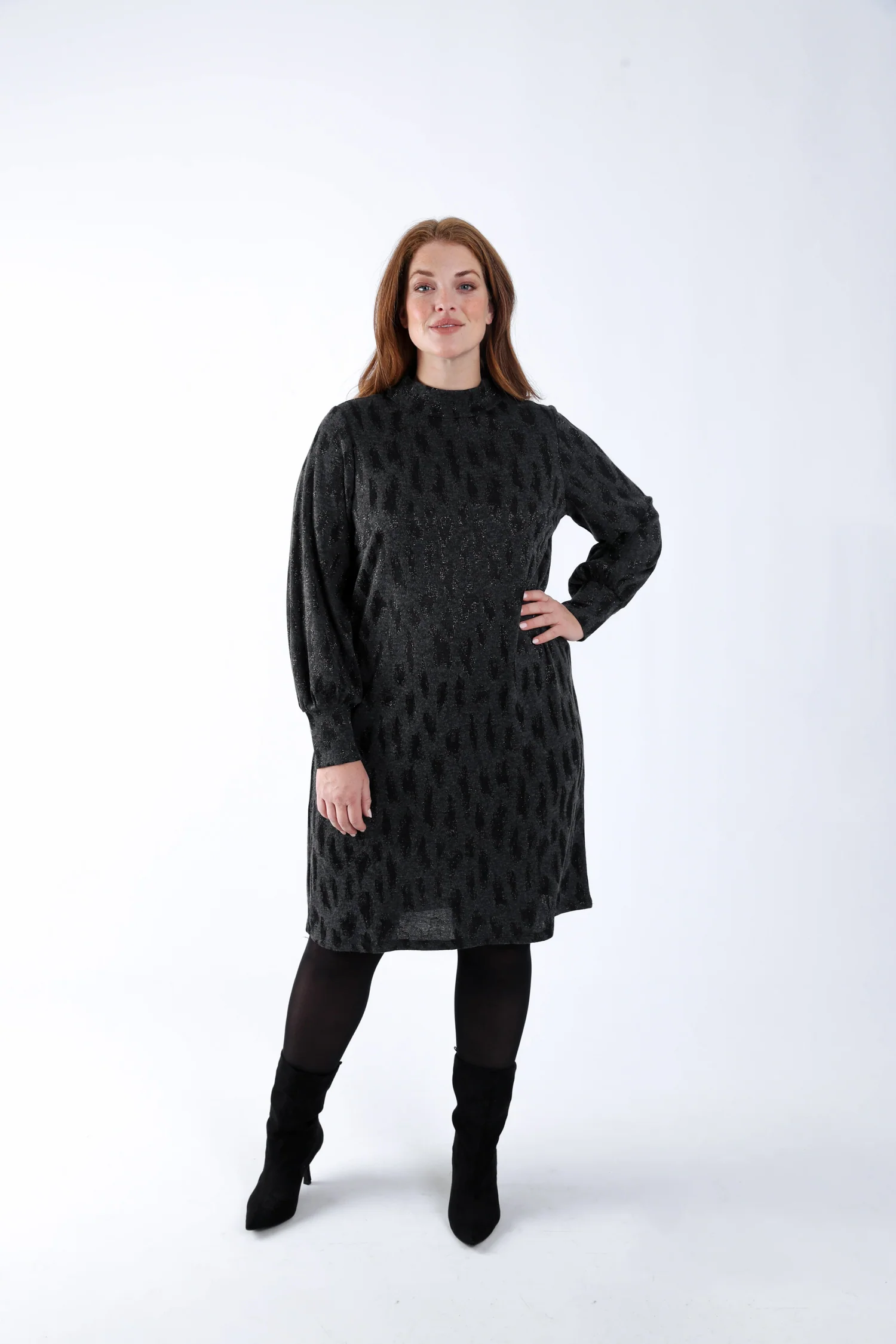 Jurk met jacquard luipaardmotief - Image 7