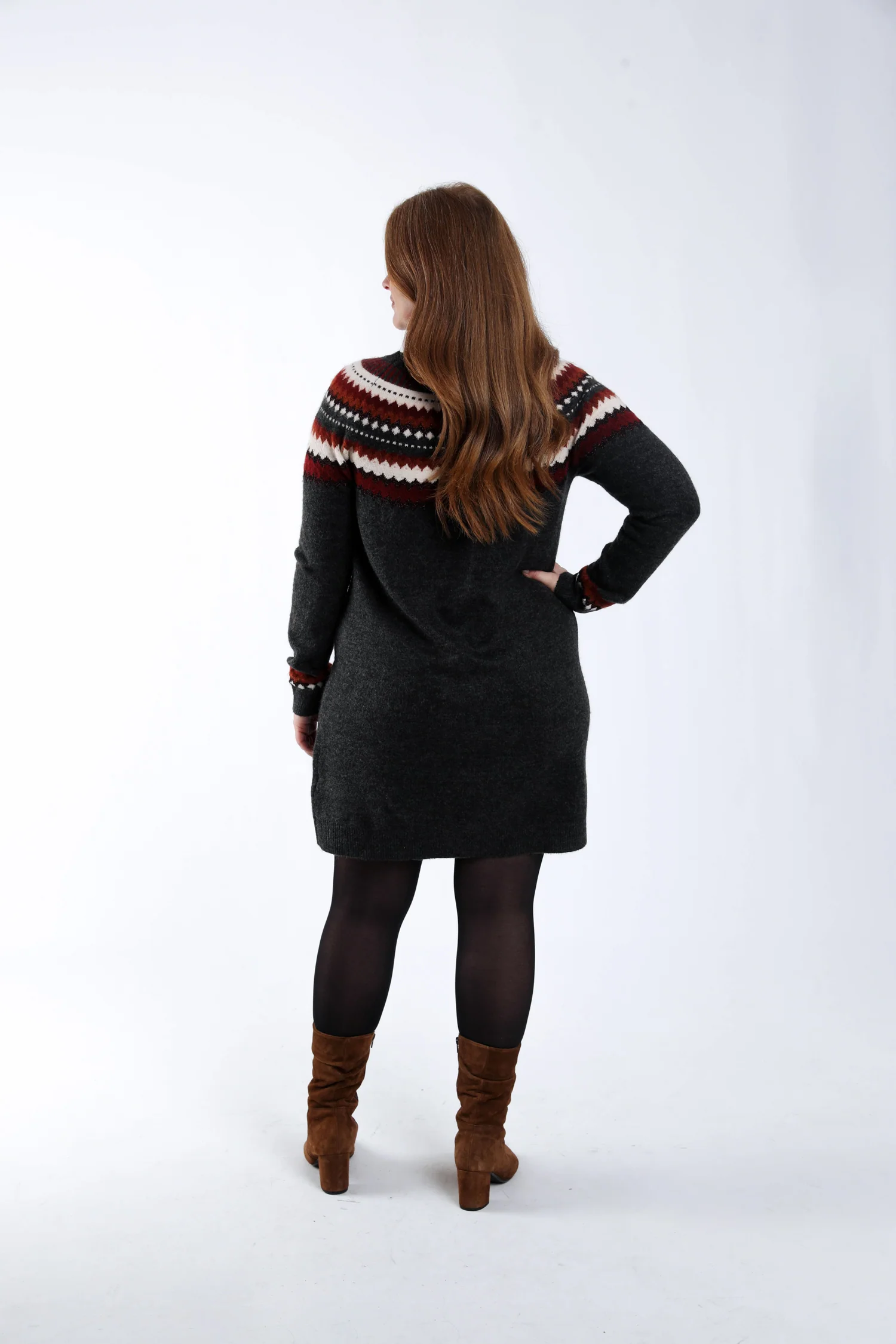 Jurk trui met jacquardmotief - Image 2