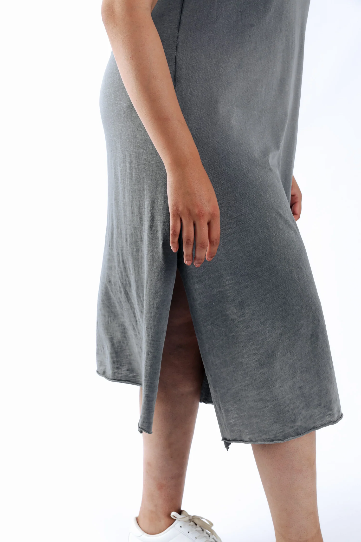 Effen katoenen T-shirt jurk - Image 4